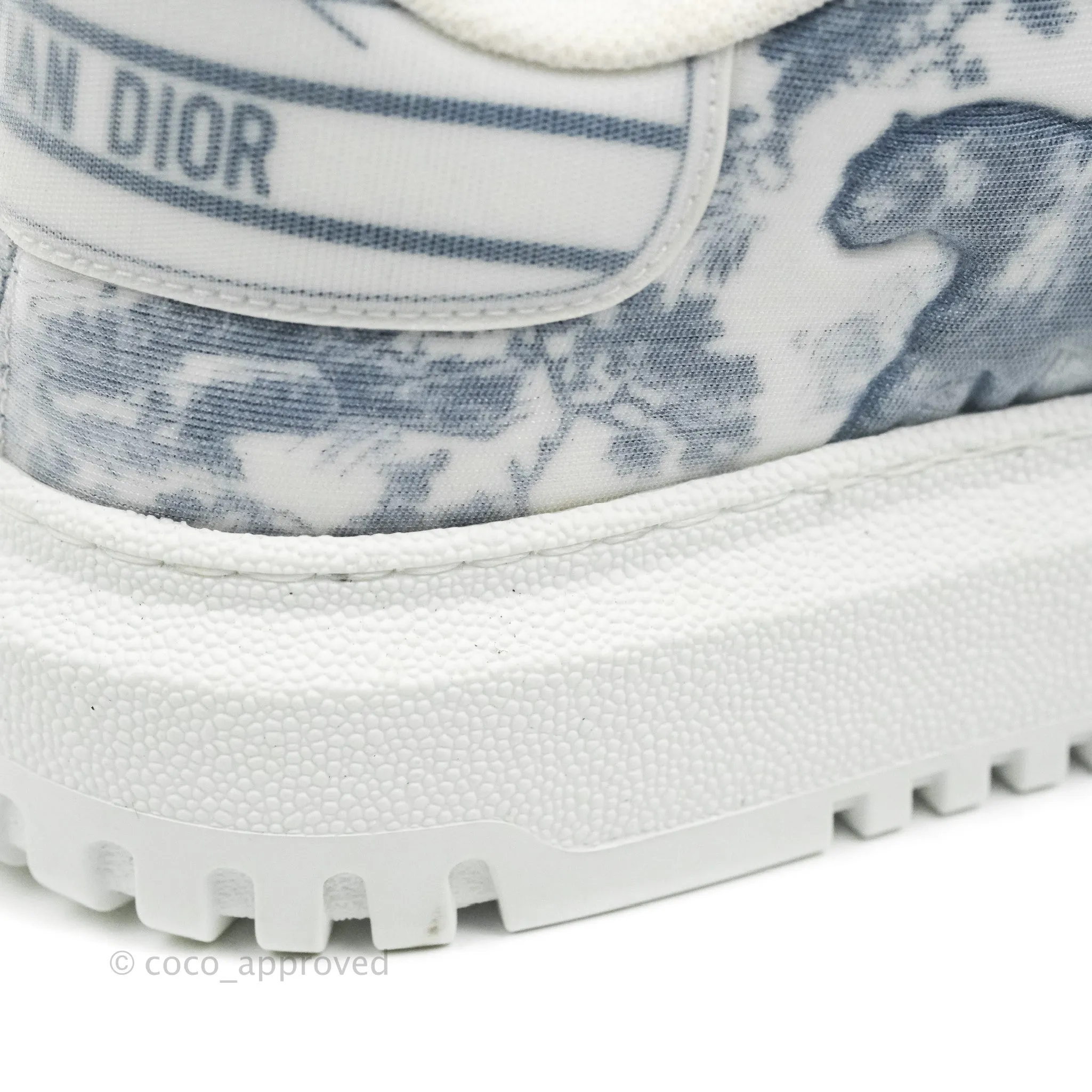 Christian Dior Dior Addict Sneaker Blue Toile de Jouy Technical Fabric