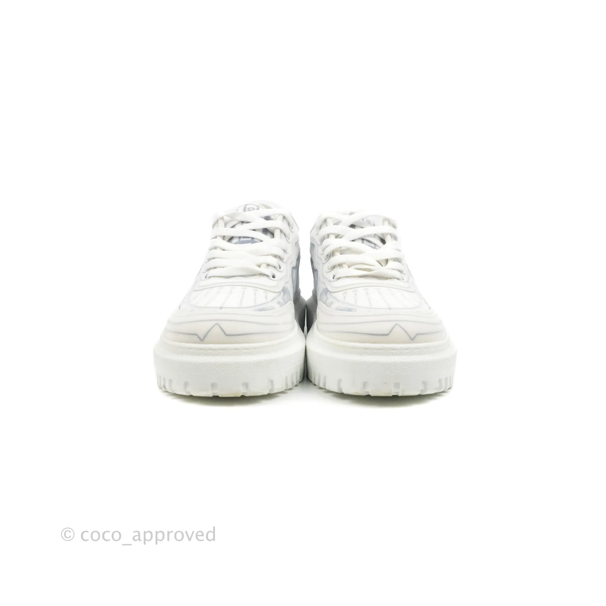Christian Dior Dior Addict Sneaker Blue Toile de Jouy Technical Fabric