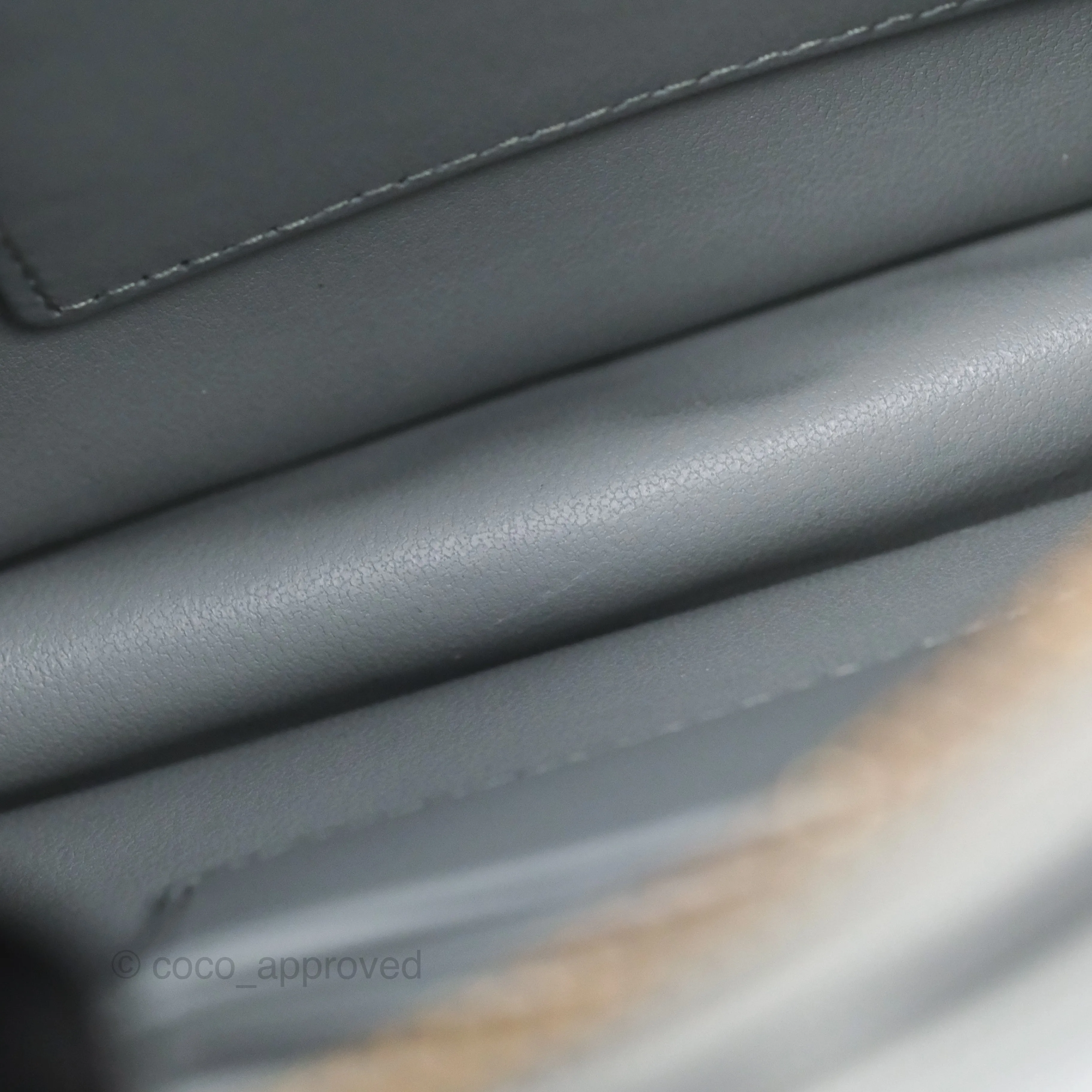 Christian Dior Dior Caro Every Dior Pouch Stone Gray Cannage Calfskin