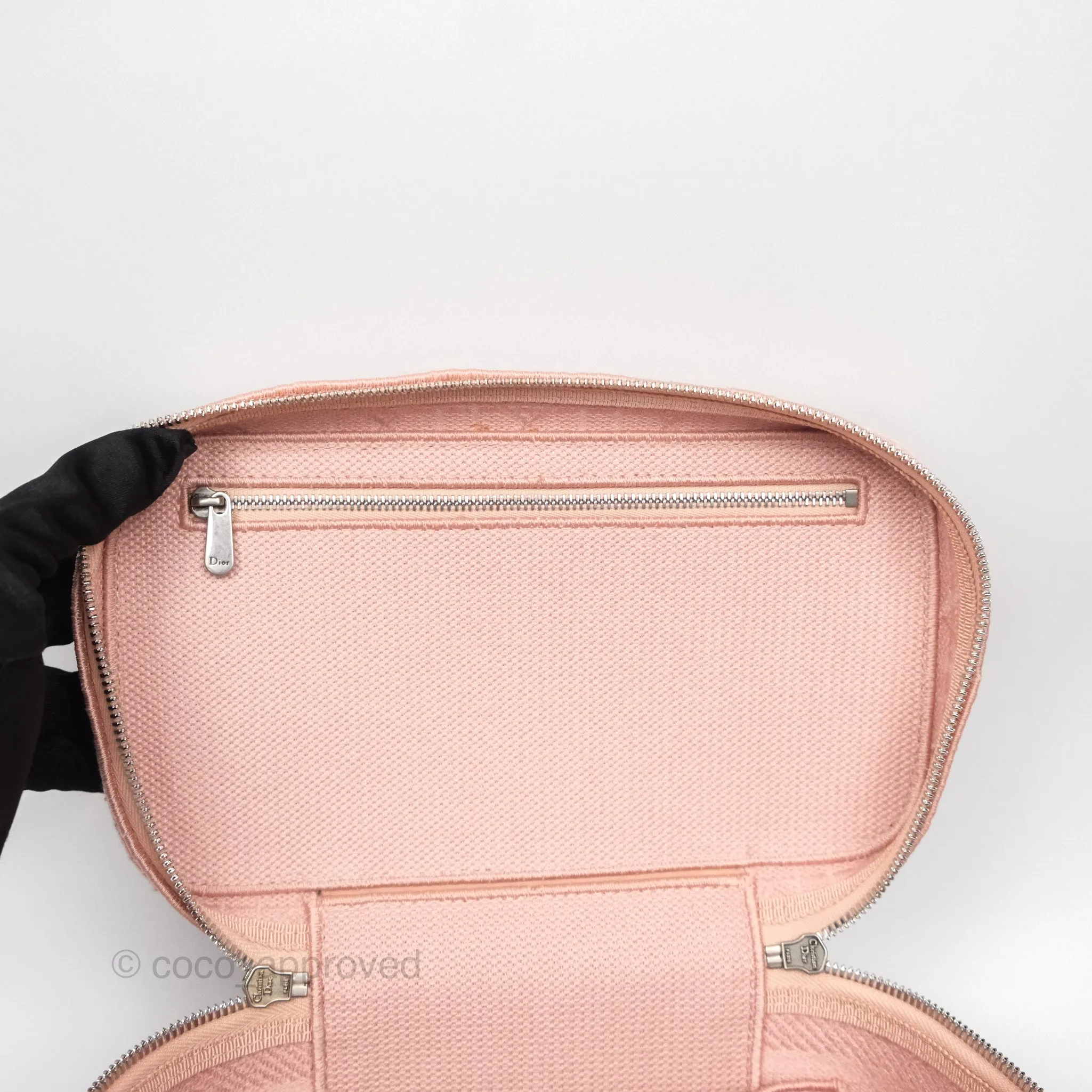 Christian Dior DiorTravel Vanity Case Pink Cannage