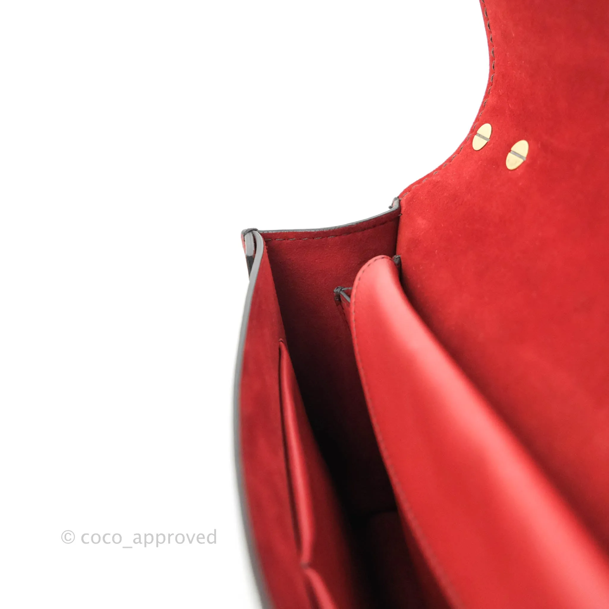 Christian Dior J'Adior Chain Flap Bag Red Calfskin