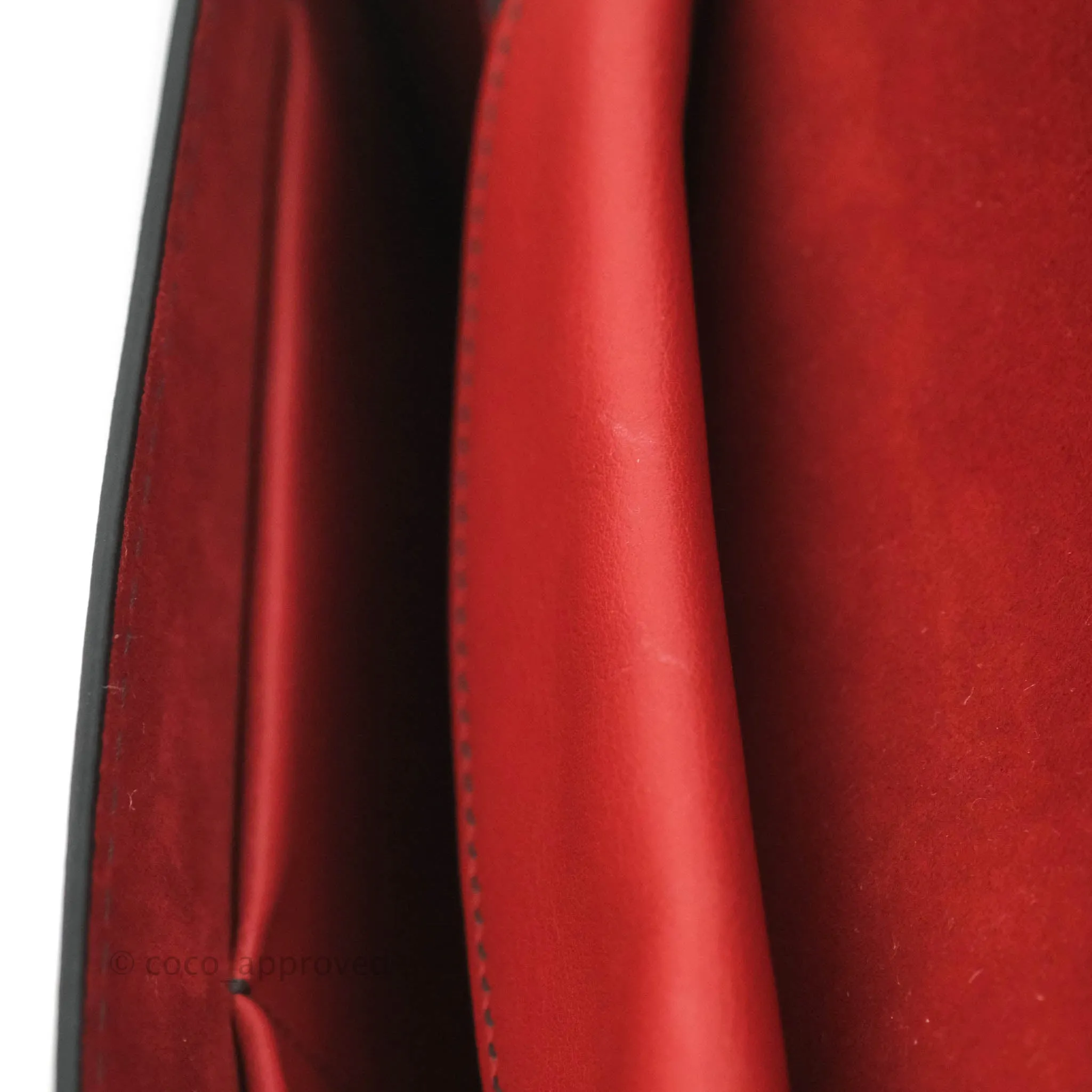 Christian Dior J'Adior Chain Flap Bag Red Calfskin