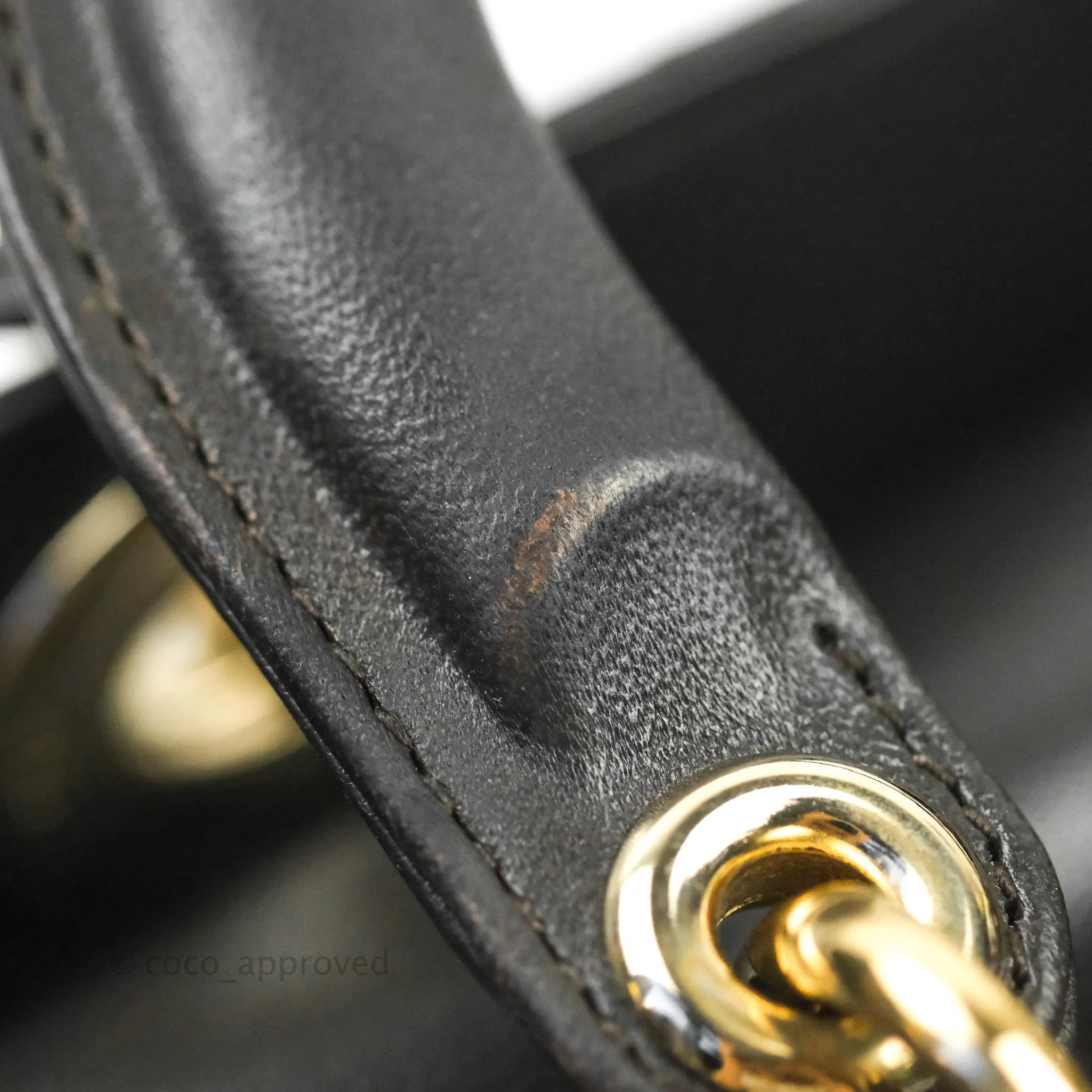 Christian Dior Lambskin My ABCDior Lady Dior Dark Grey Gold Hardware
