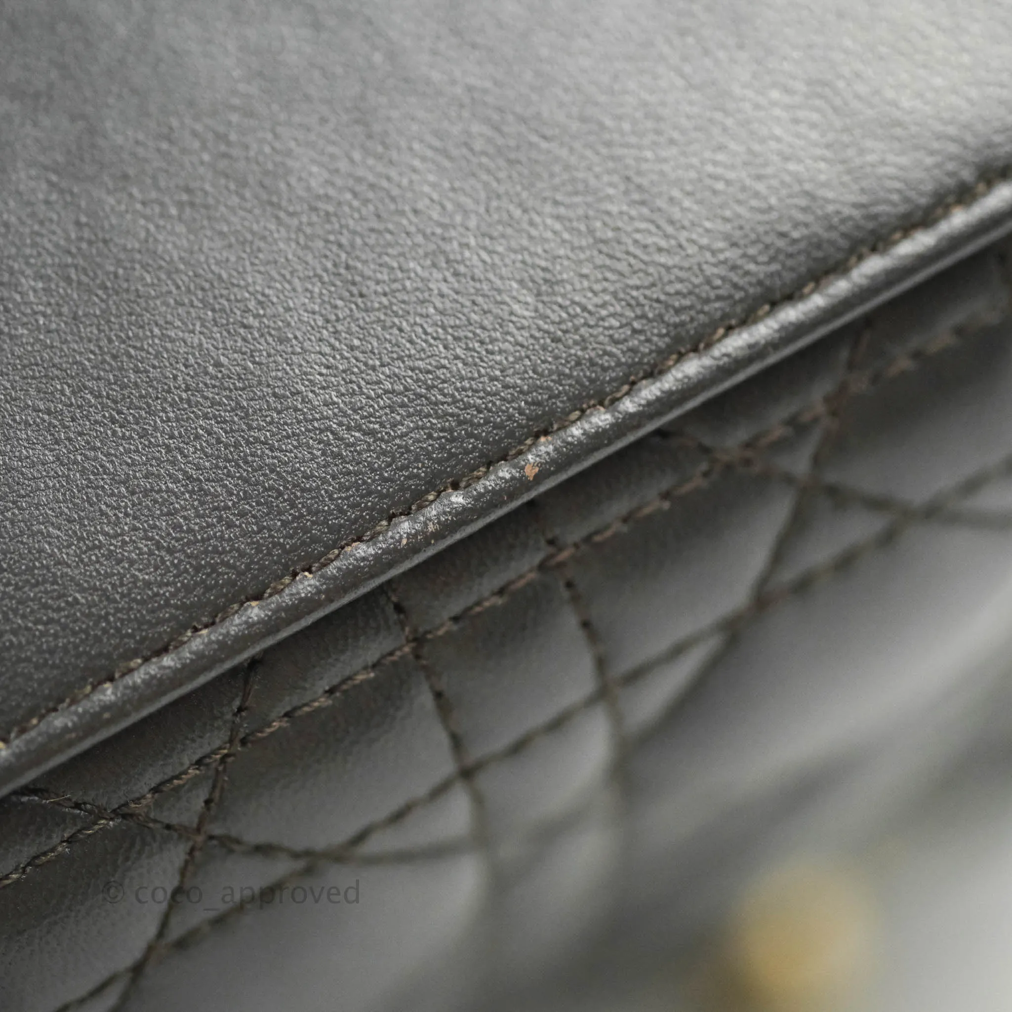 Christian Dior Lambskin My ABCDior Lady Dior Dark Grey Gold Hardware