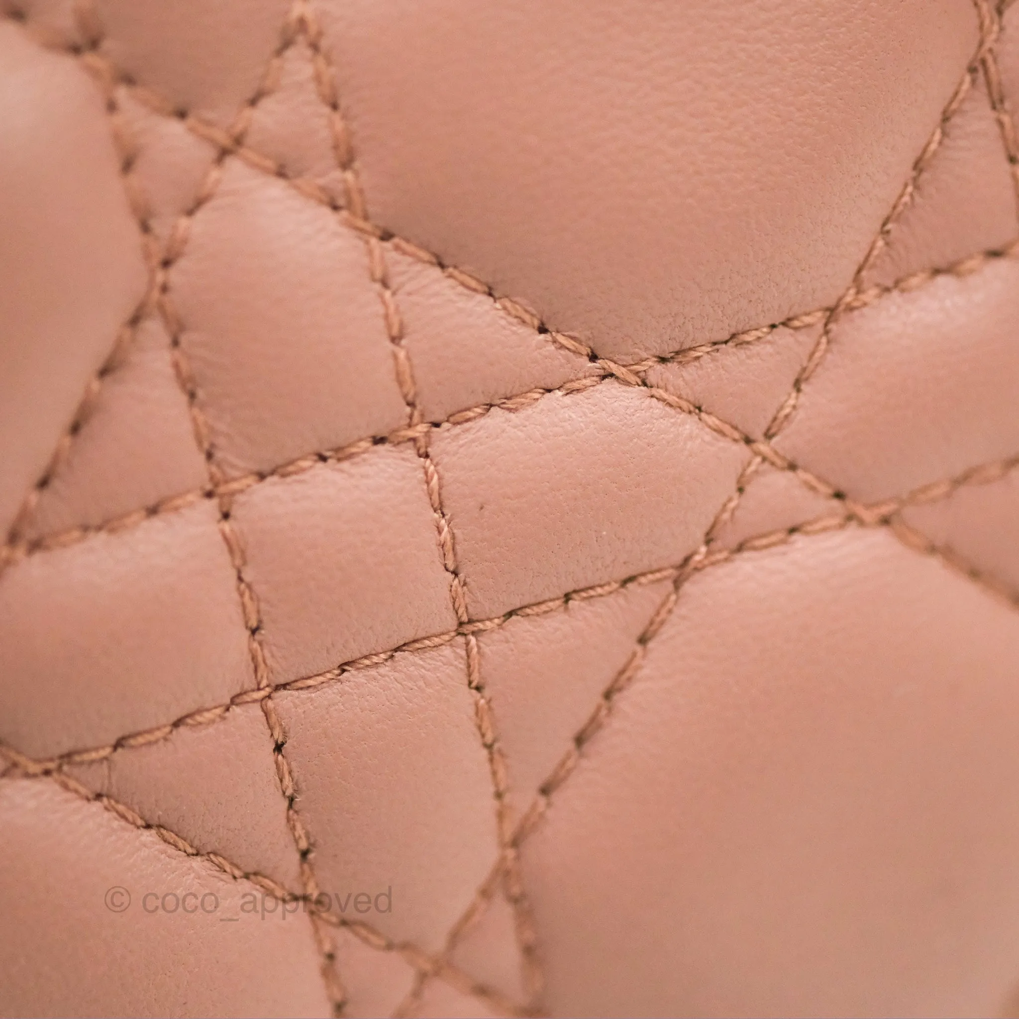 Christian Dior Lambskin My ABCDior Lady Dior Fard Gold Hardware
