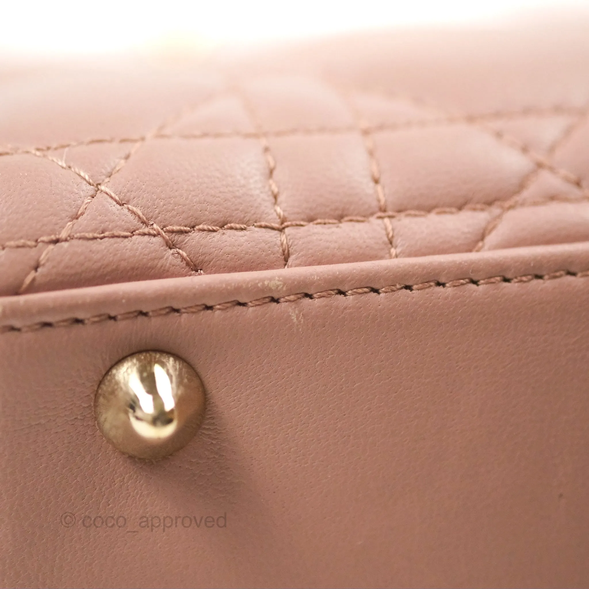 Christian Dior Lambskin My ABCDior Lady Dior Fard Gold Hardware