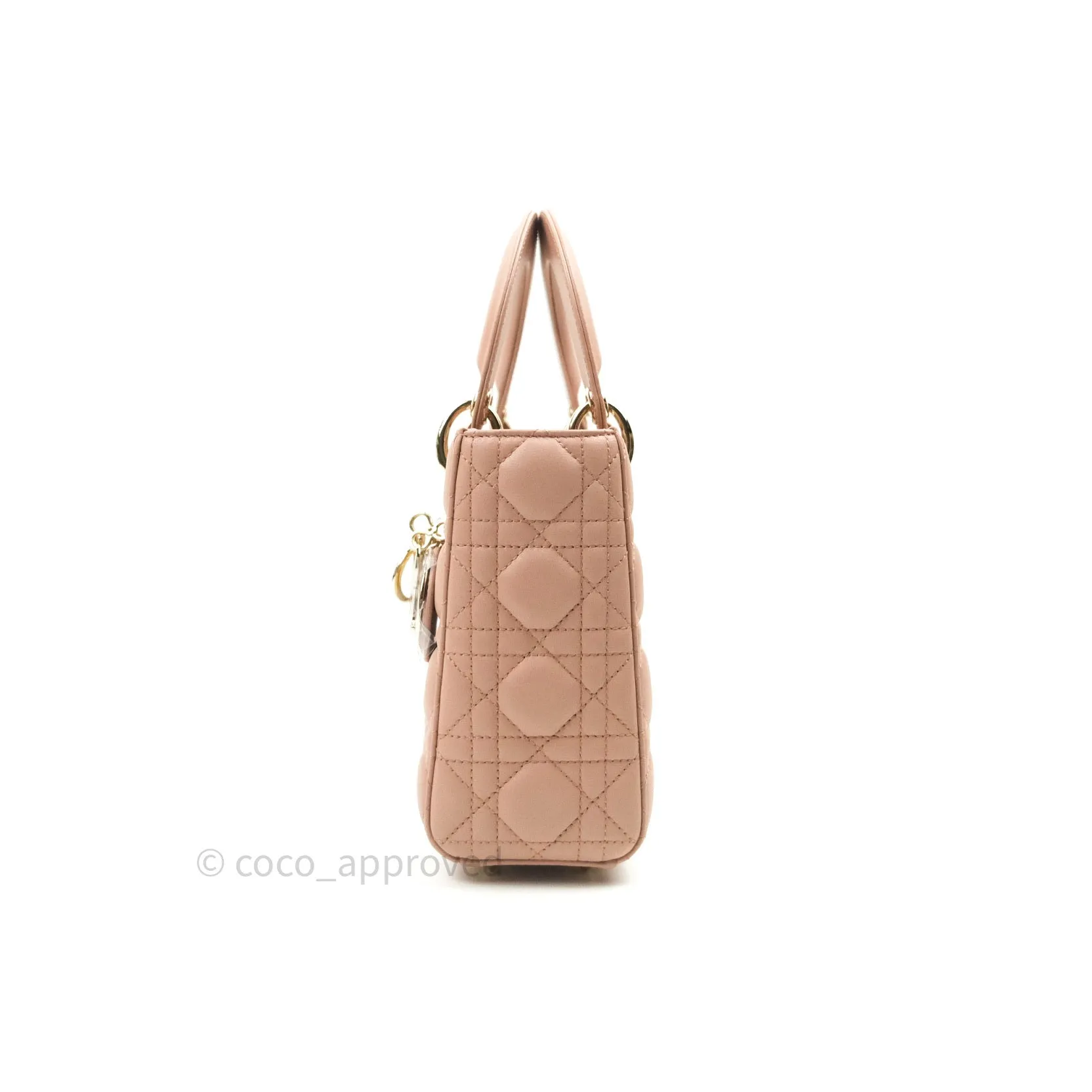 Christian Dior Lambskin My ABCDior Lady Dior Fard Gold Hardware