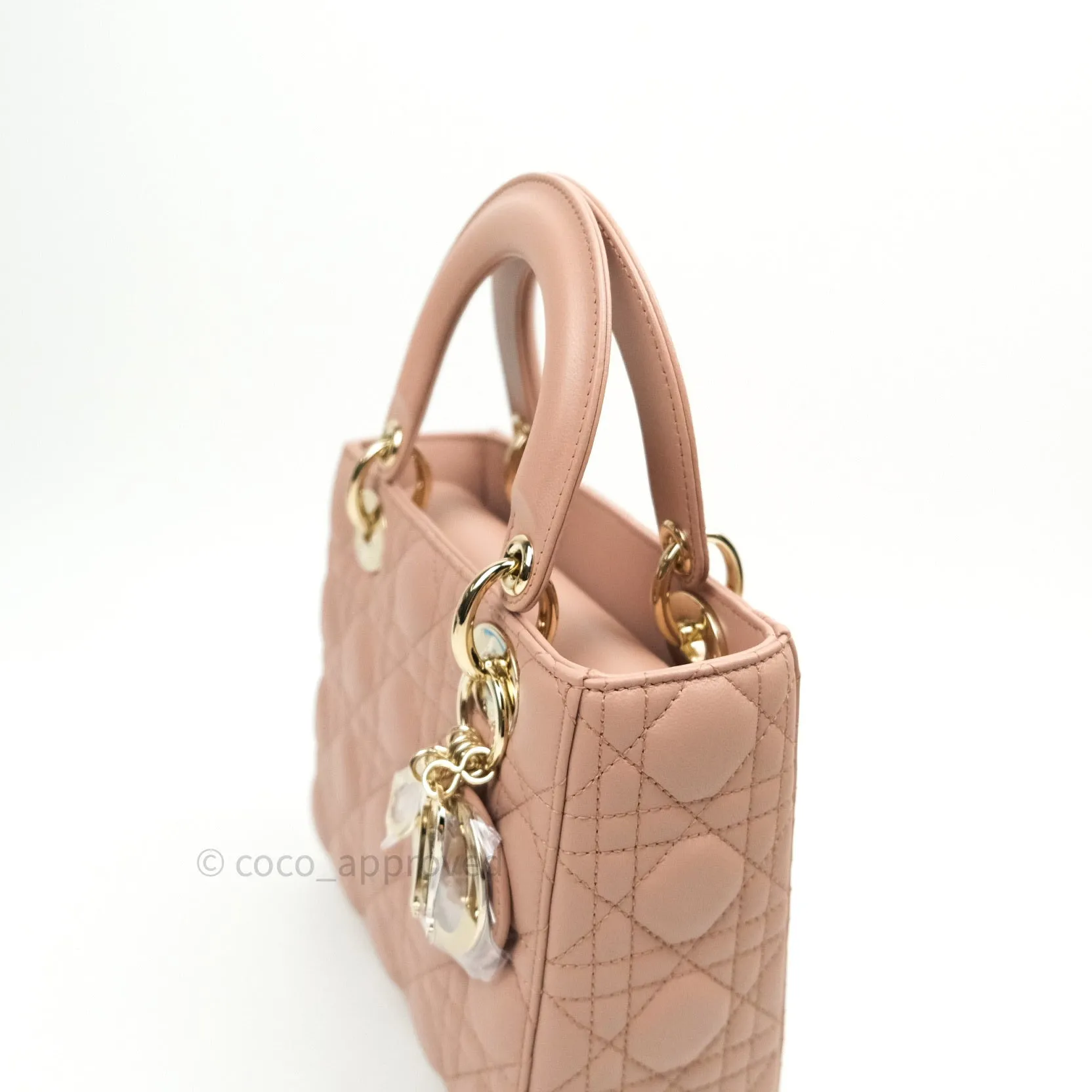 Christian Dior Lambskin My ABCDior Lady Dior Fard Gold Hardware