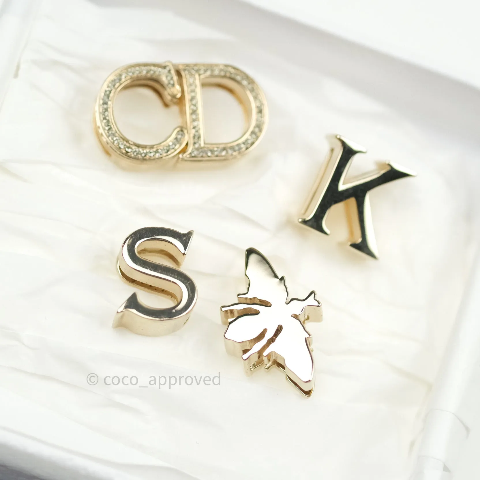 Christian Dior Lambskin My ABCDior Lady Dior Fard Gold Hardware