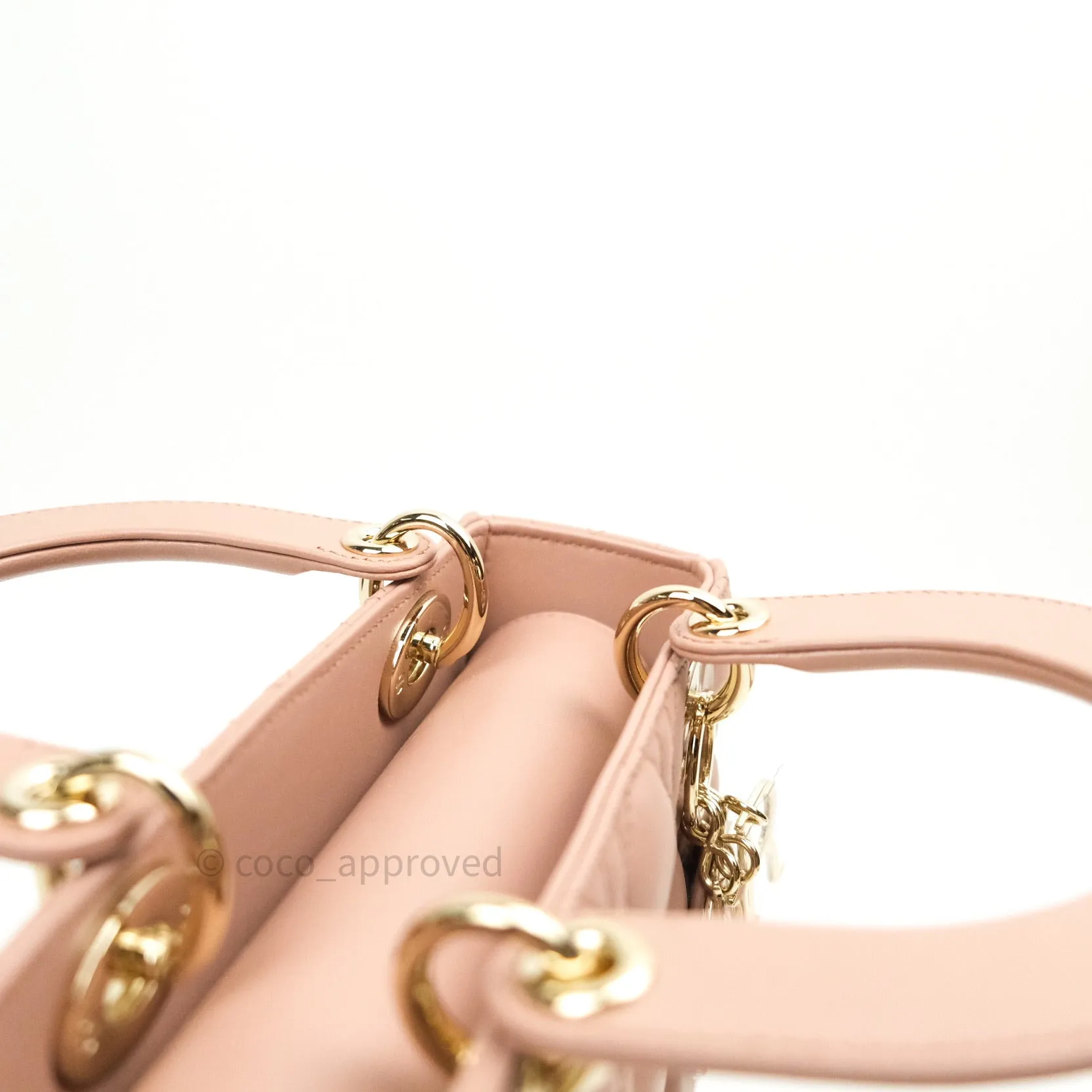 Christian Dior Lambskin My ABCDior Lady Dior Fard Gold Hardware