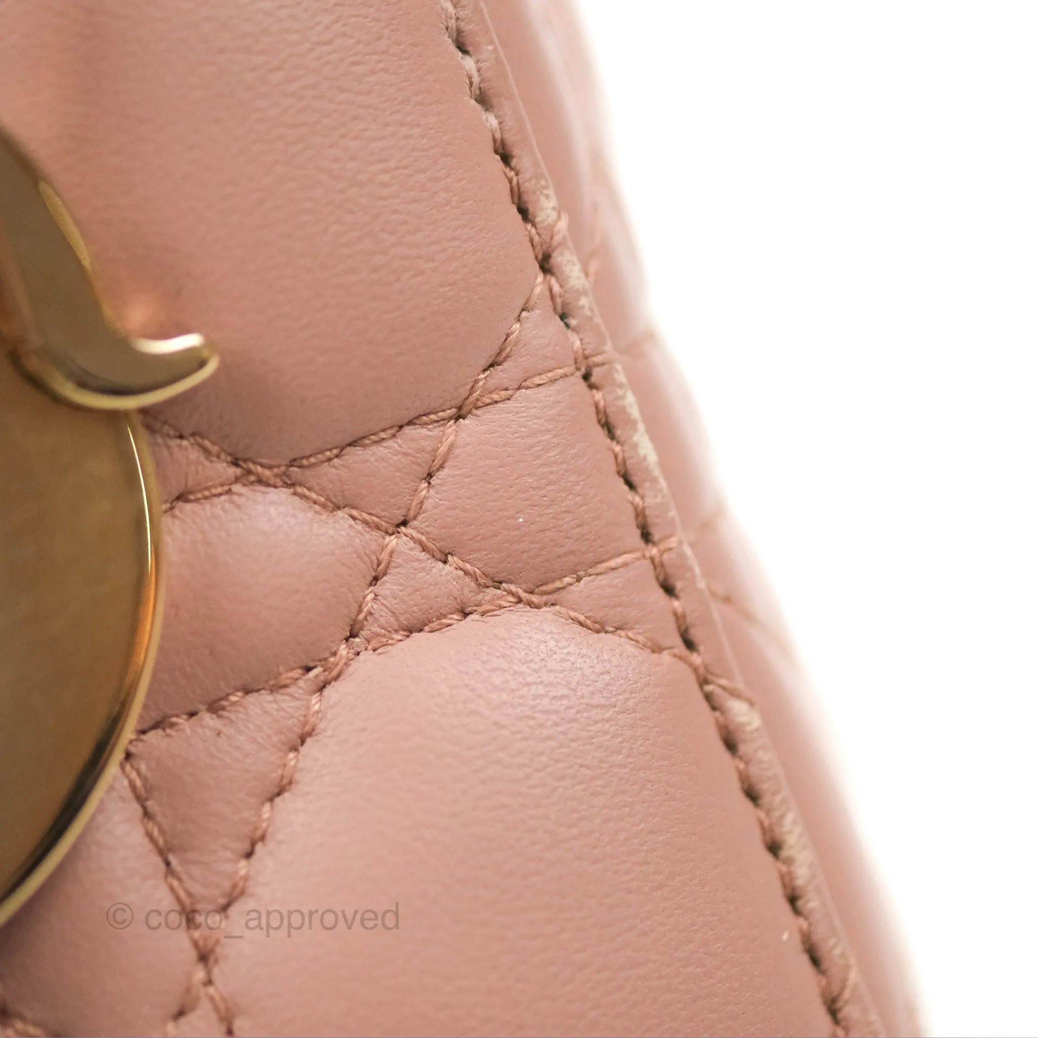 Christian Dior Lambskin My ABCDior Lady Dior Fard Gold Hardware