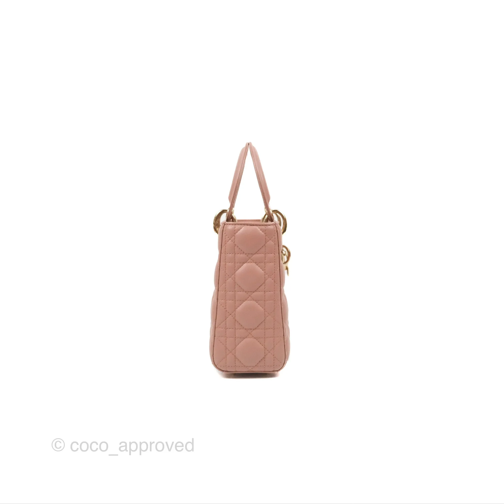 Christian Dior Lambskin My ABCDior Lady Dior Fard Gold Hardware