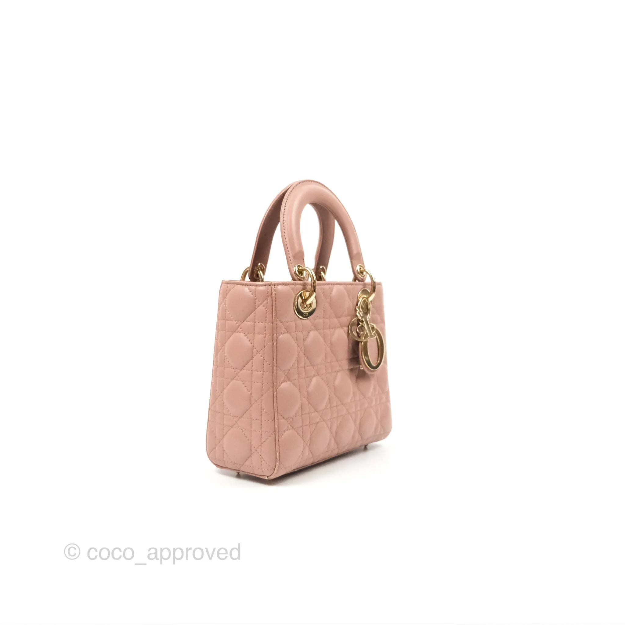 Christian Dior Lambskin My ABCDior Lady Dior Fard Gold Hardware