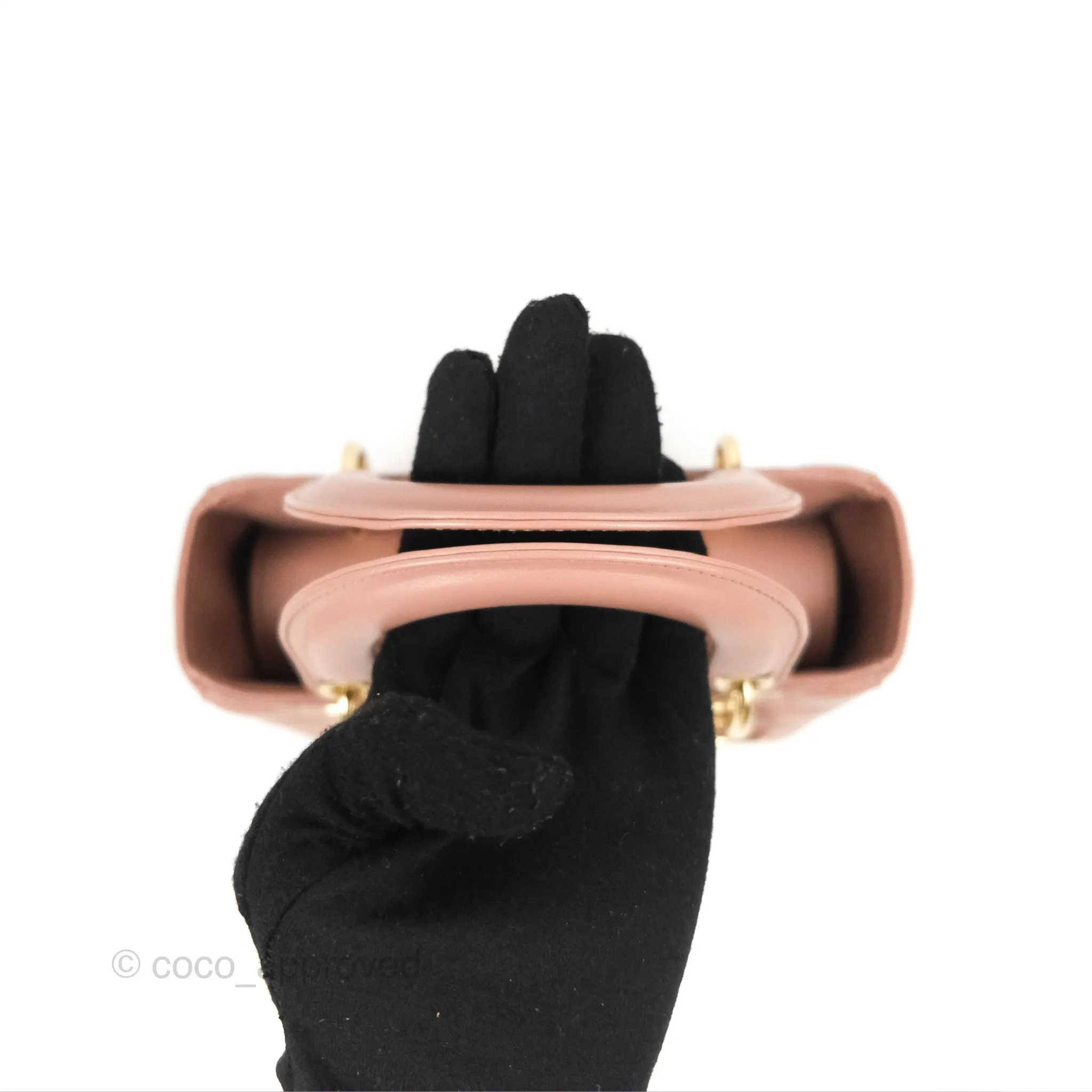 Christian Dior Lambskin My ABCDior Lady Dior Fard Gold Hardware