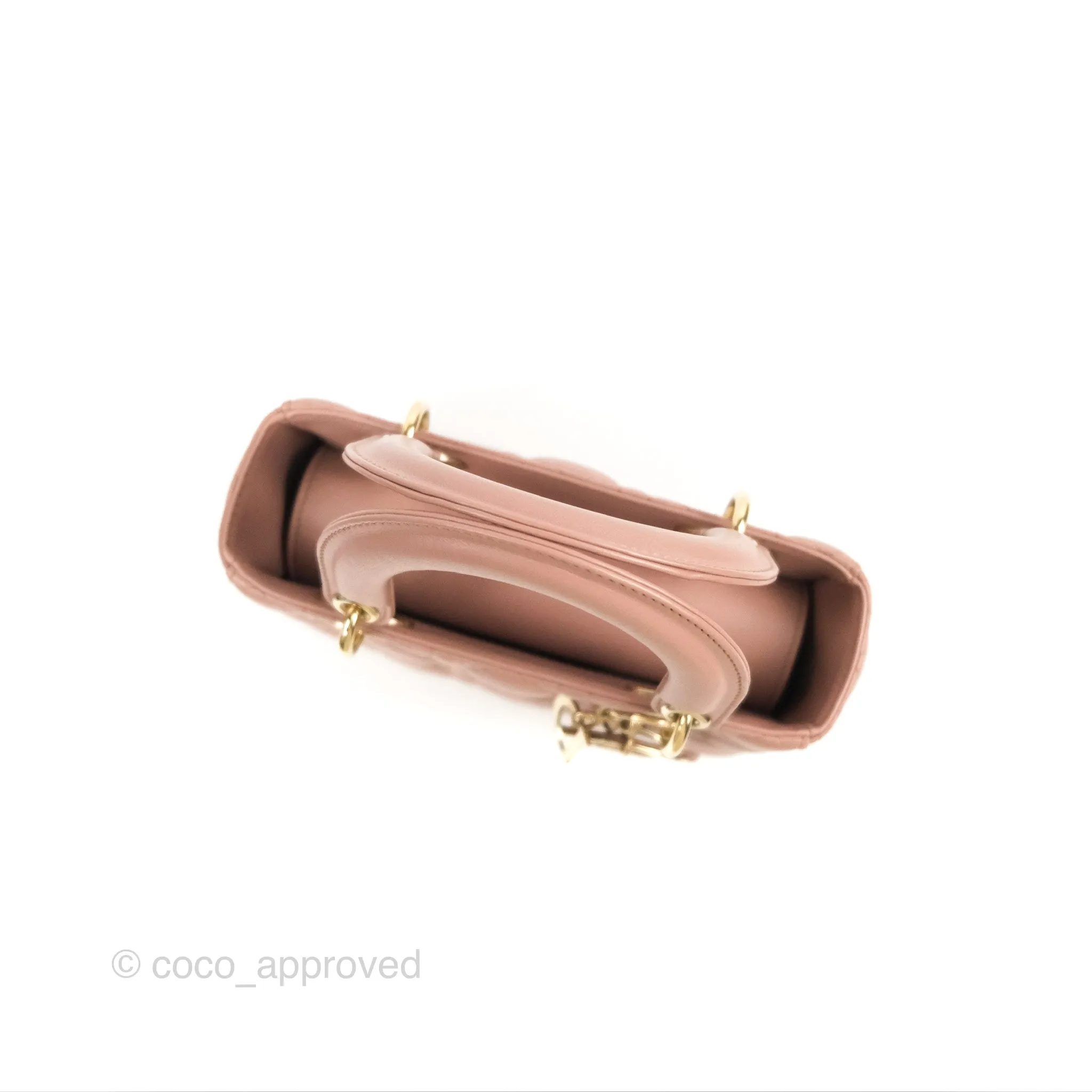 Christian Dior Lambskin My ABCDior Lady Dior Fard Gold Hardware
