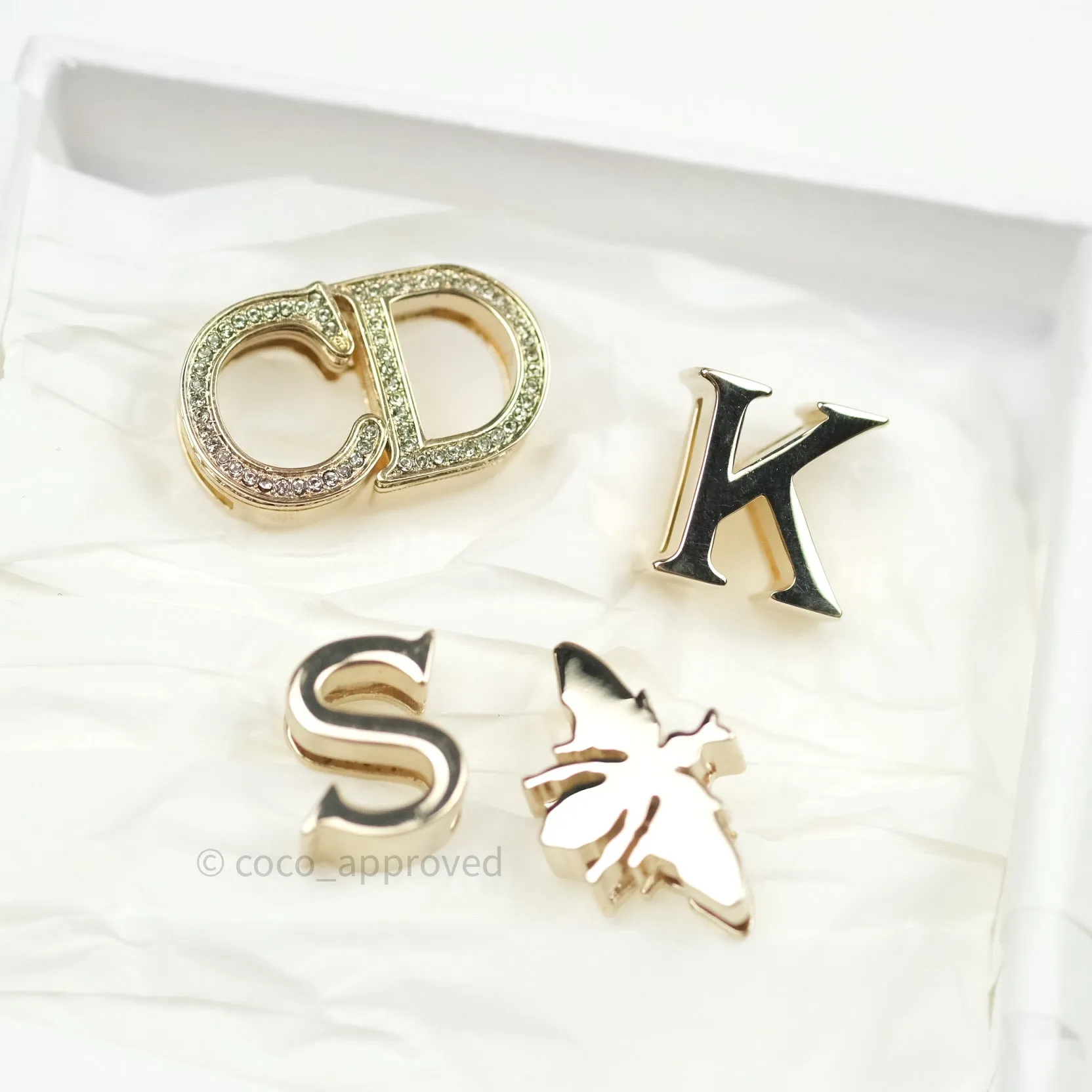 Christian Dior Lambskin My ABCDior Lady Dior Fard Gold Hardware