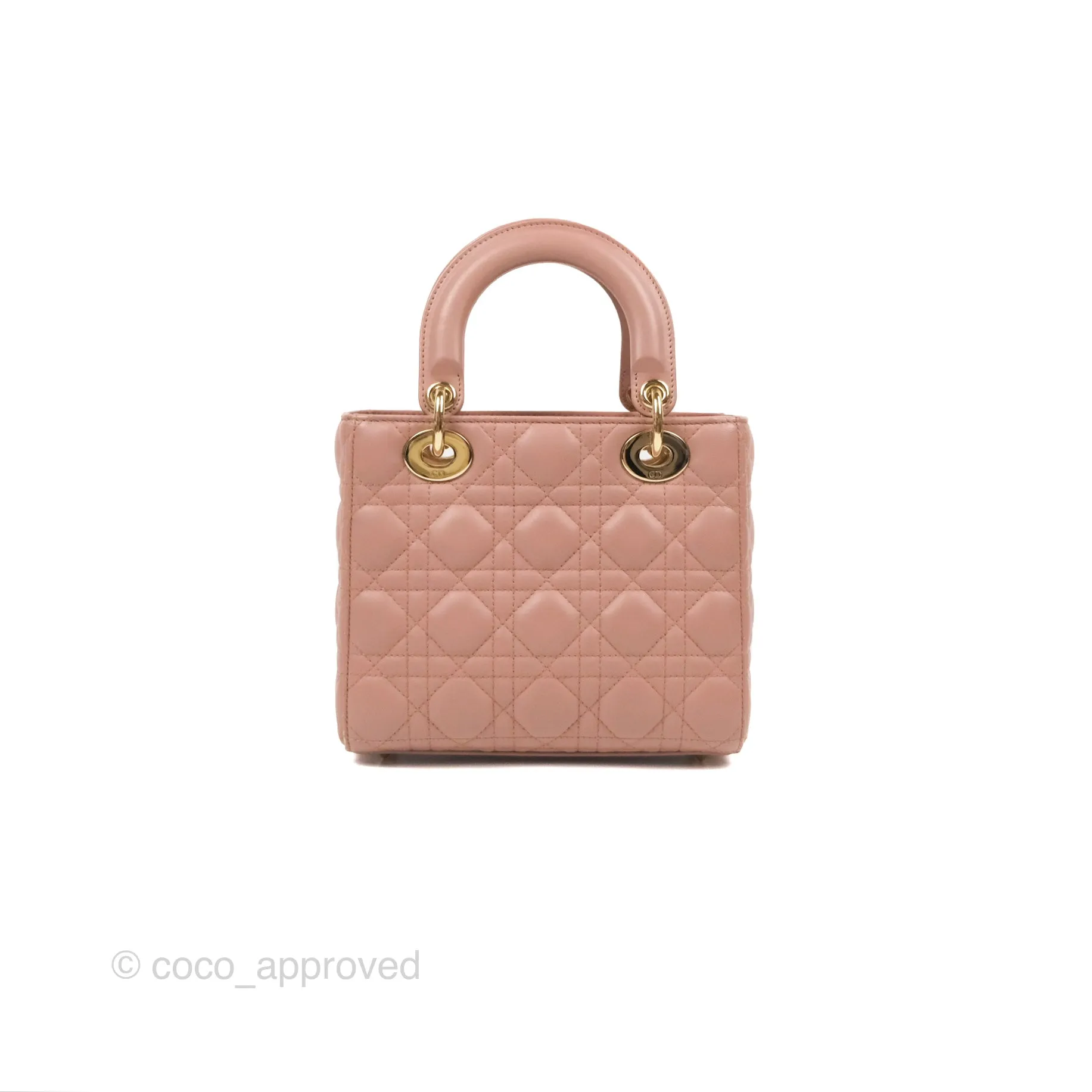 Christian Dior Lambskin My ABCDior Lady Dior Fard Gold Hardware