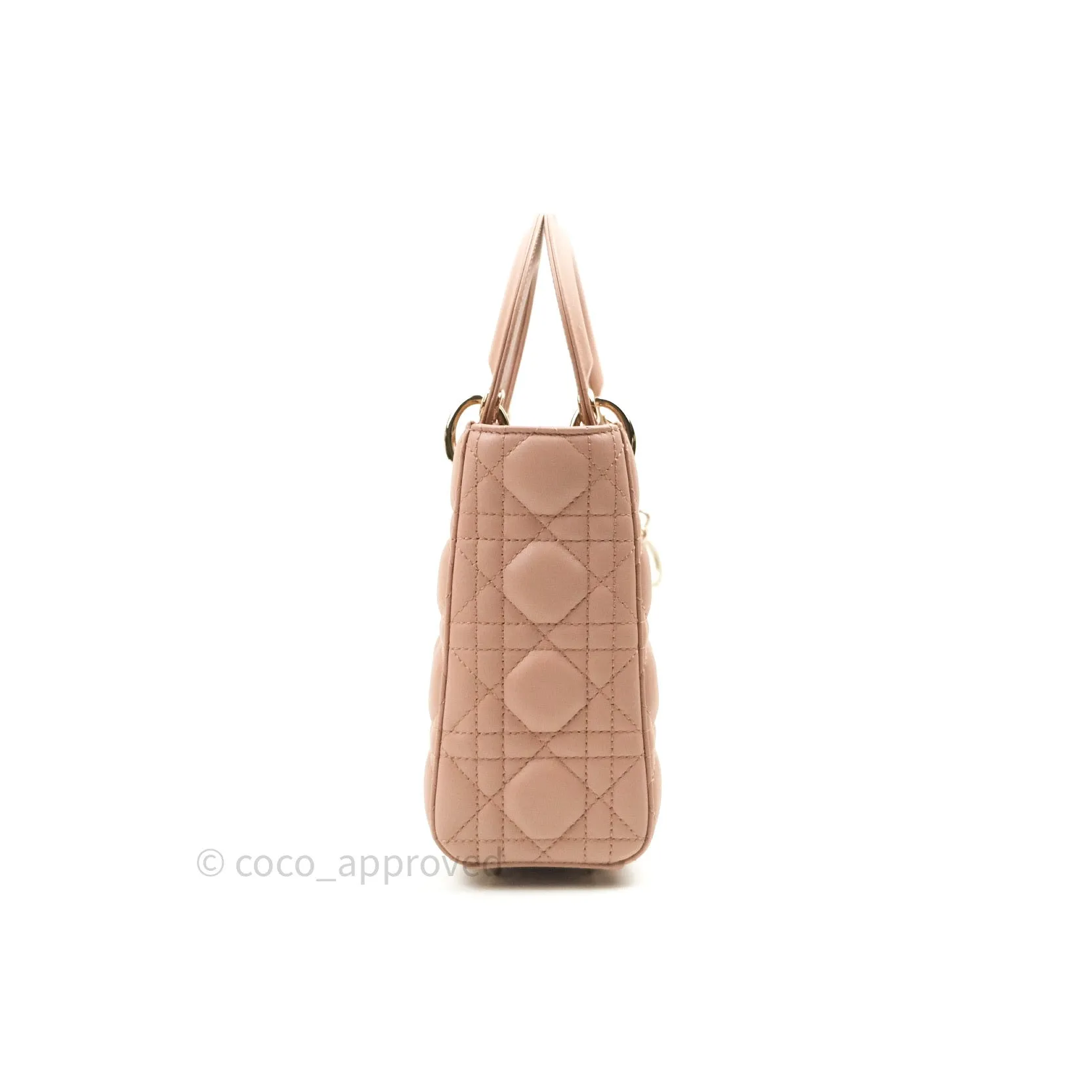 Christian Dior Lambskin My ABCDior Lady Dior Fard Gold Hardware