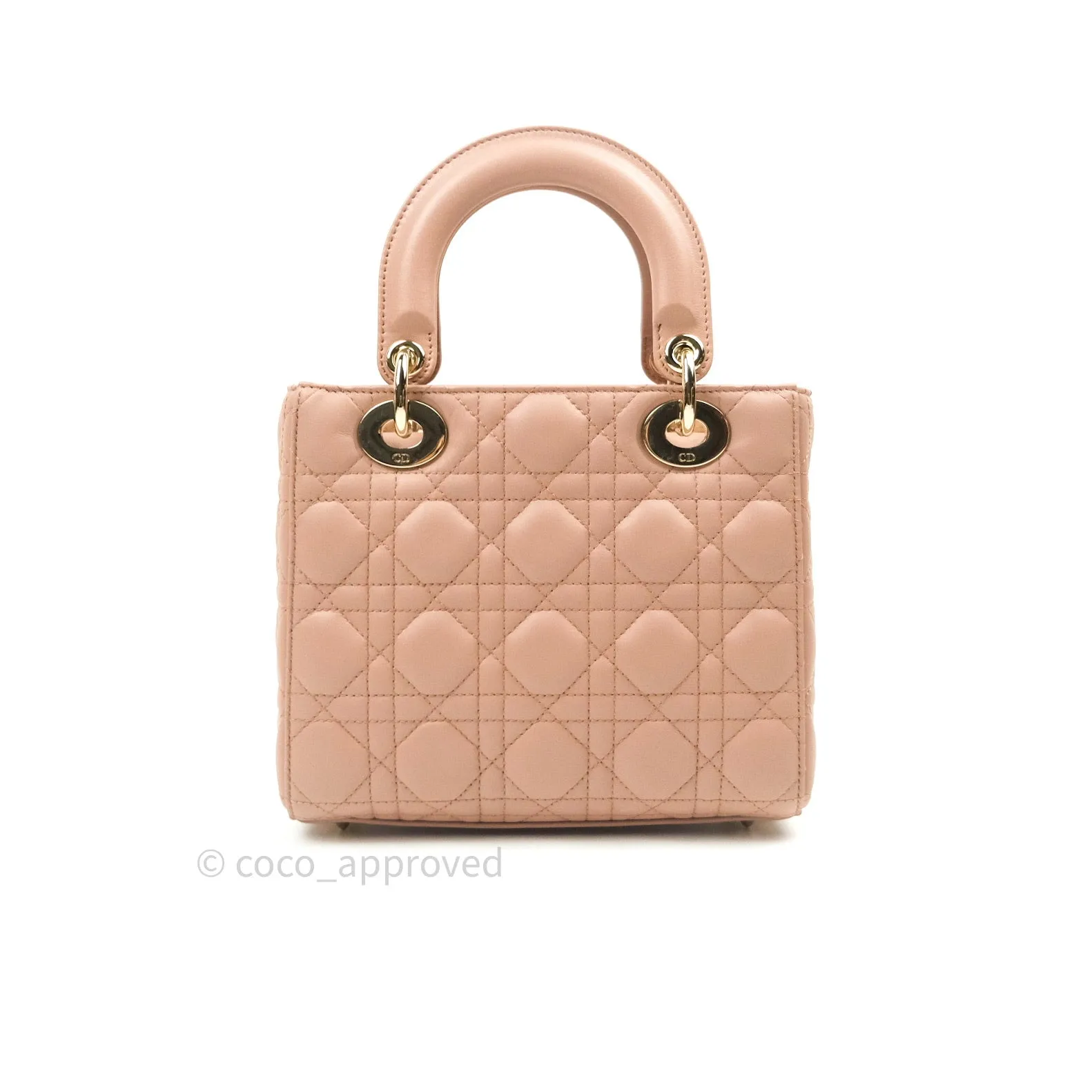 Christian Dior Lambskin My ABCDior Lady Dior Fard Gold Hardware