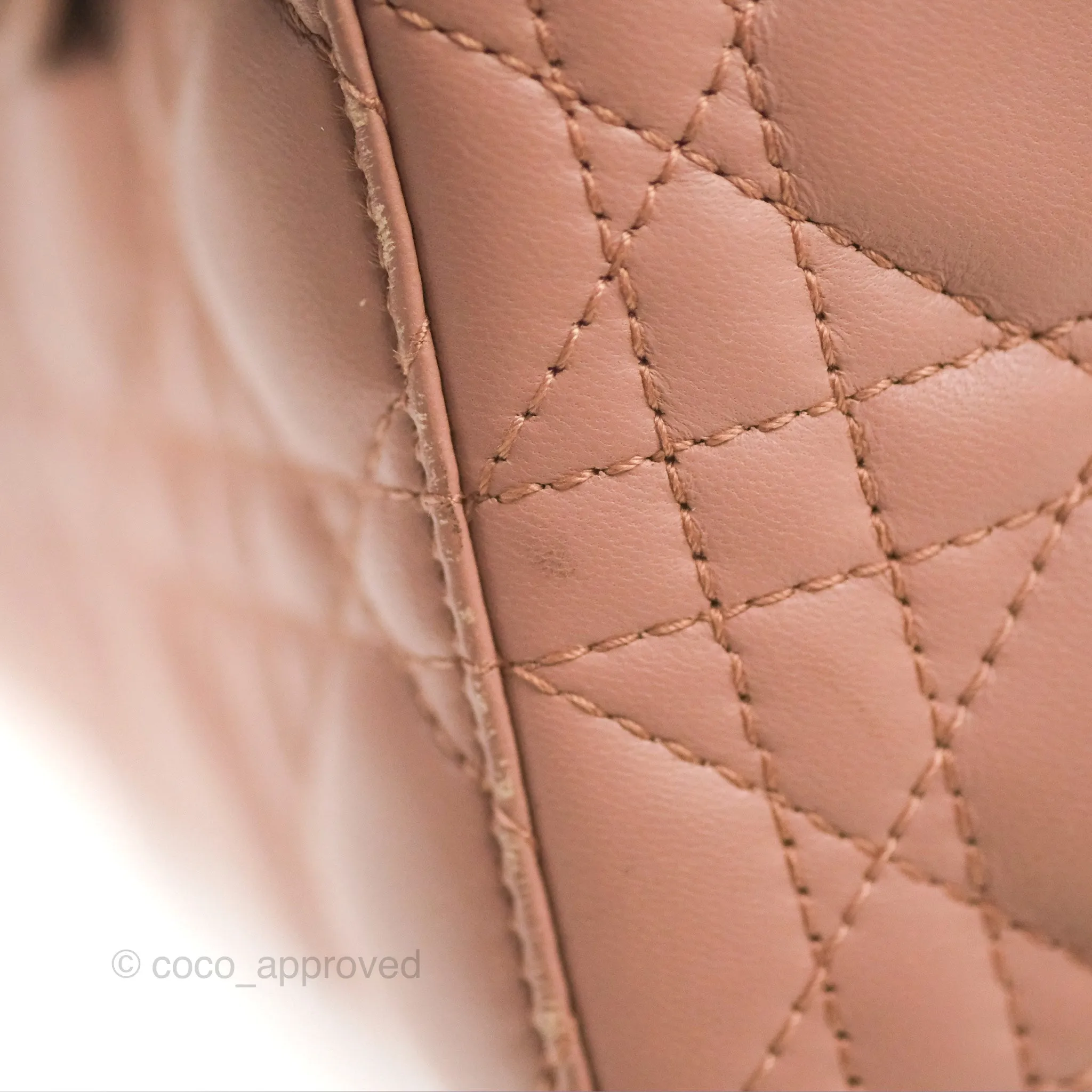 Christian Dior Lambskin My ABCDior Lady Dior Fard Gold Hardware