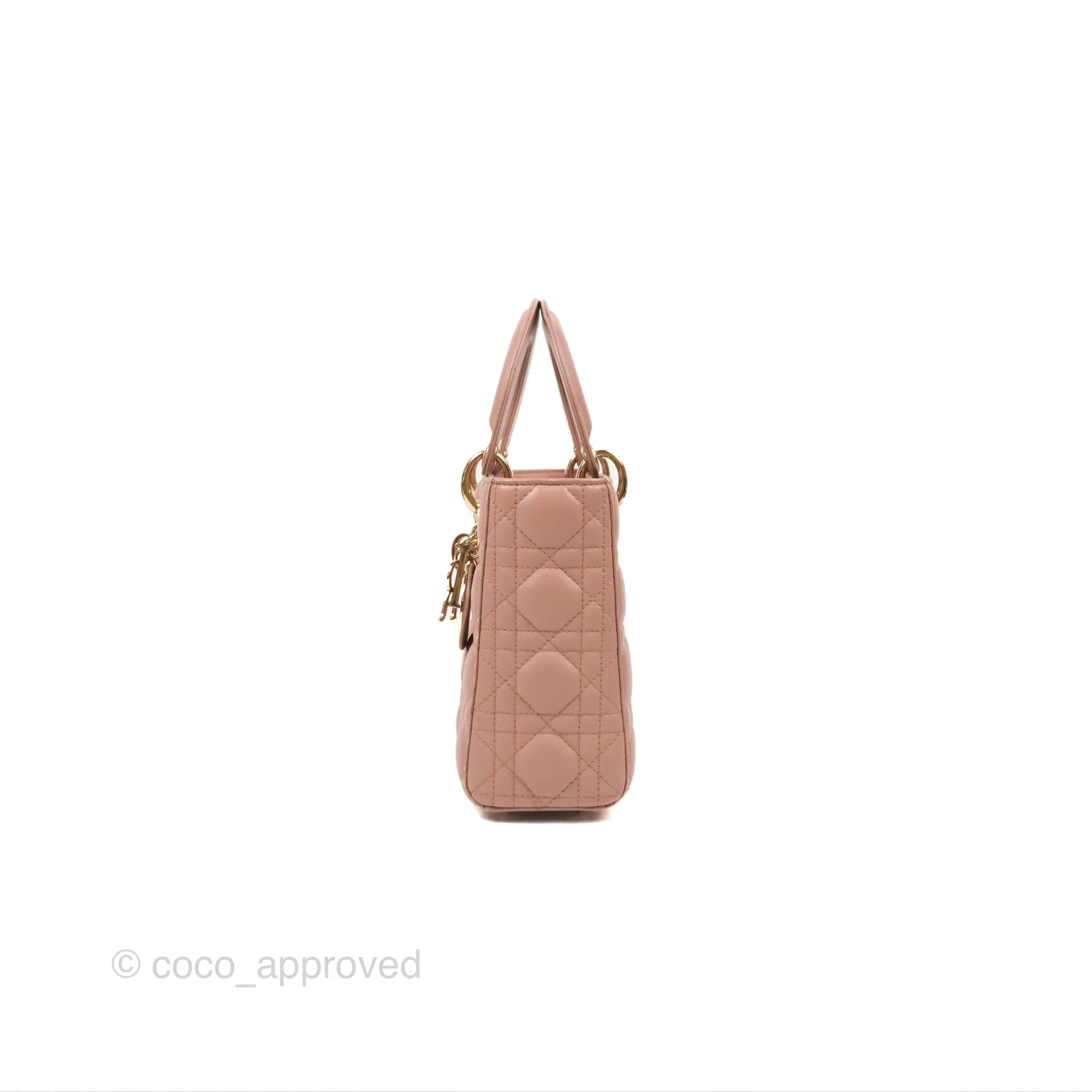 Christian Dior Lambskin My ABCDior Lady Dior Fard Gold Hardware