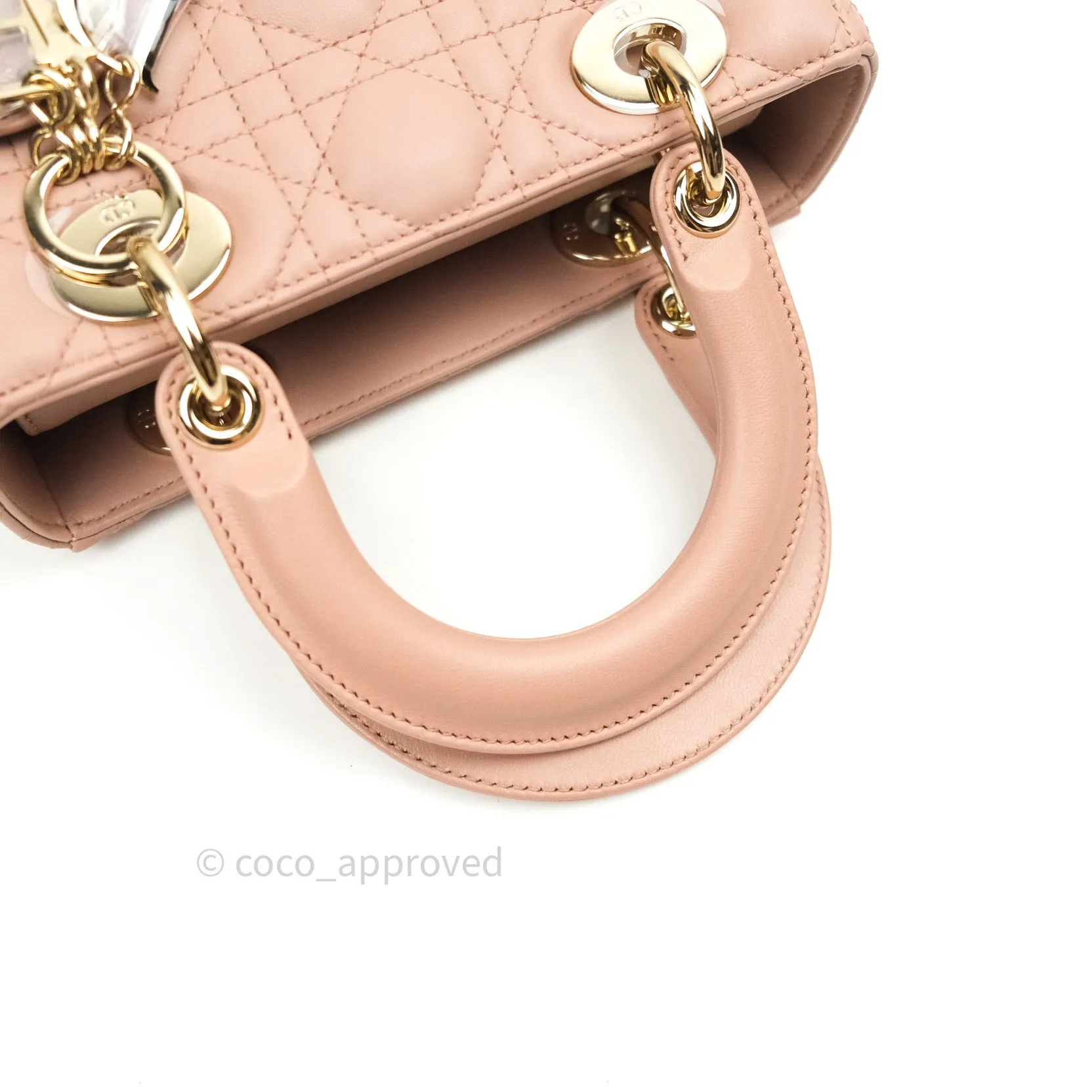Christian Dior Lambskin My ABCDior Lady Dior Fard Gold Hardware
