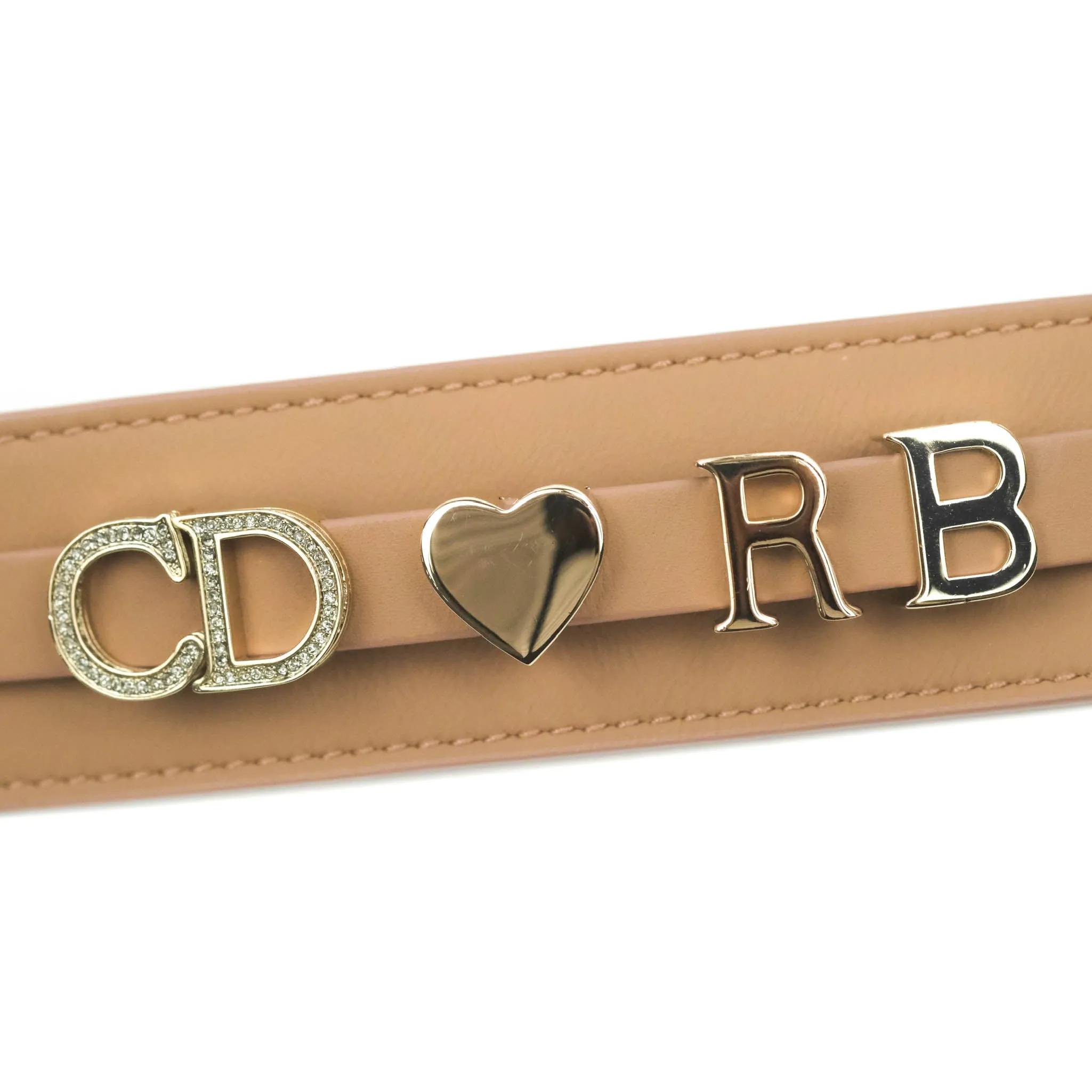 Christian Dior Lambskin My ABCDior Lady Dior Matte Dark Beige Matte Hardware