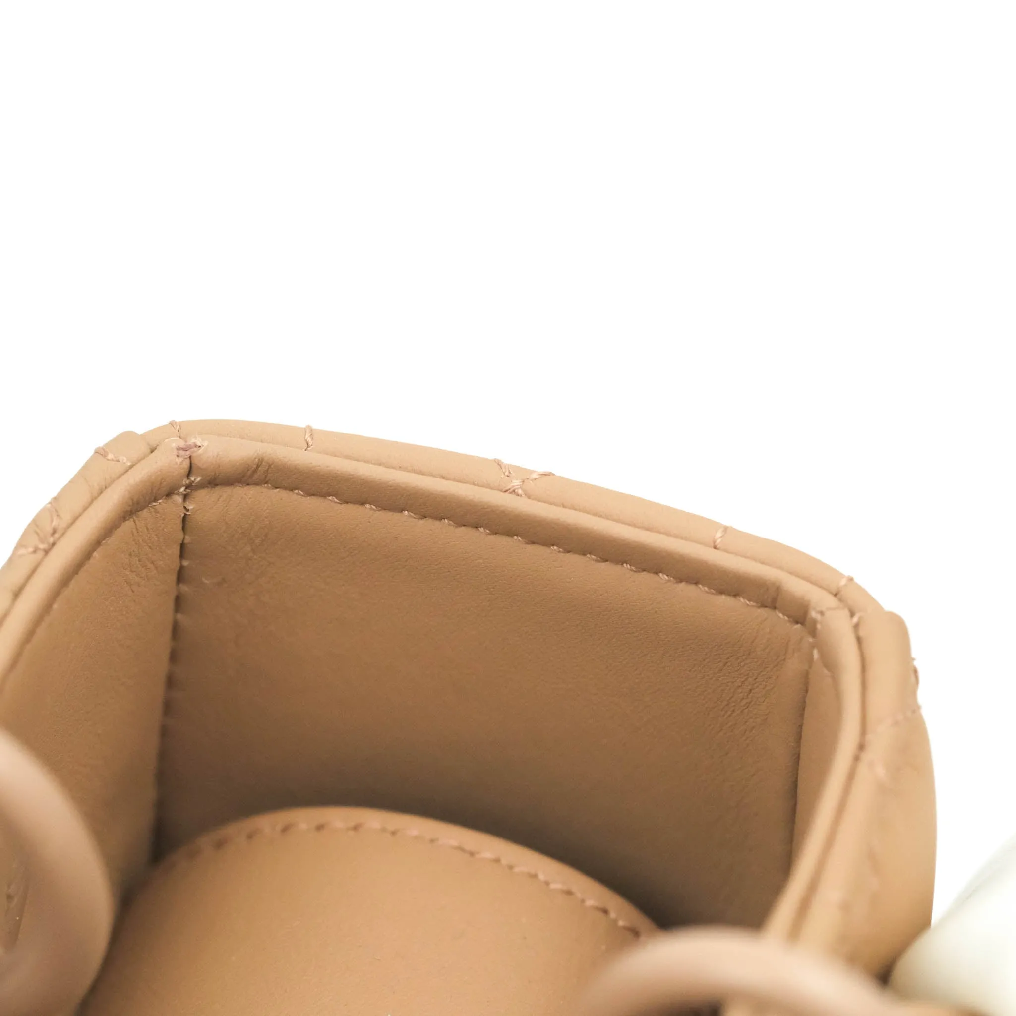 Christian Dior Lambskin My ABCDior Lady Dior Matte Dark Beige Matte Hardware