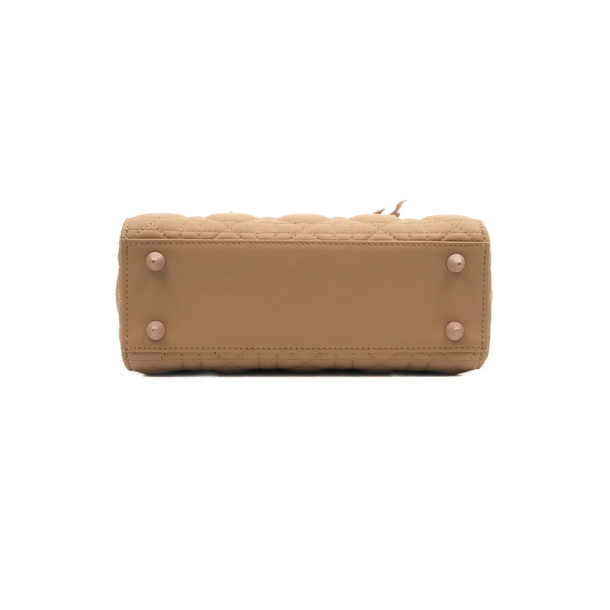 Christian Dior Lambskin My ABCDior Lady Dior Matte Dark Beige Matte Hardware