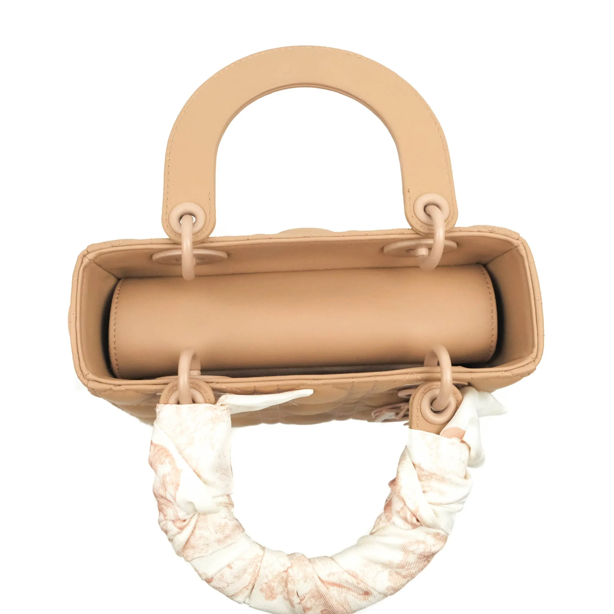 Christian Dior Lambskin My ABCDior Lady Dior Matte Dark Beige Matte Hardware