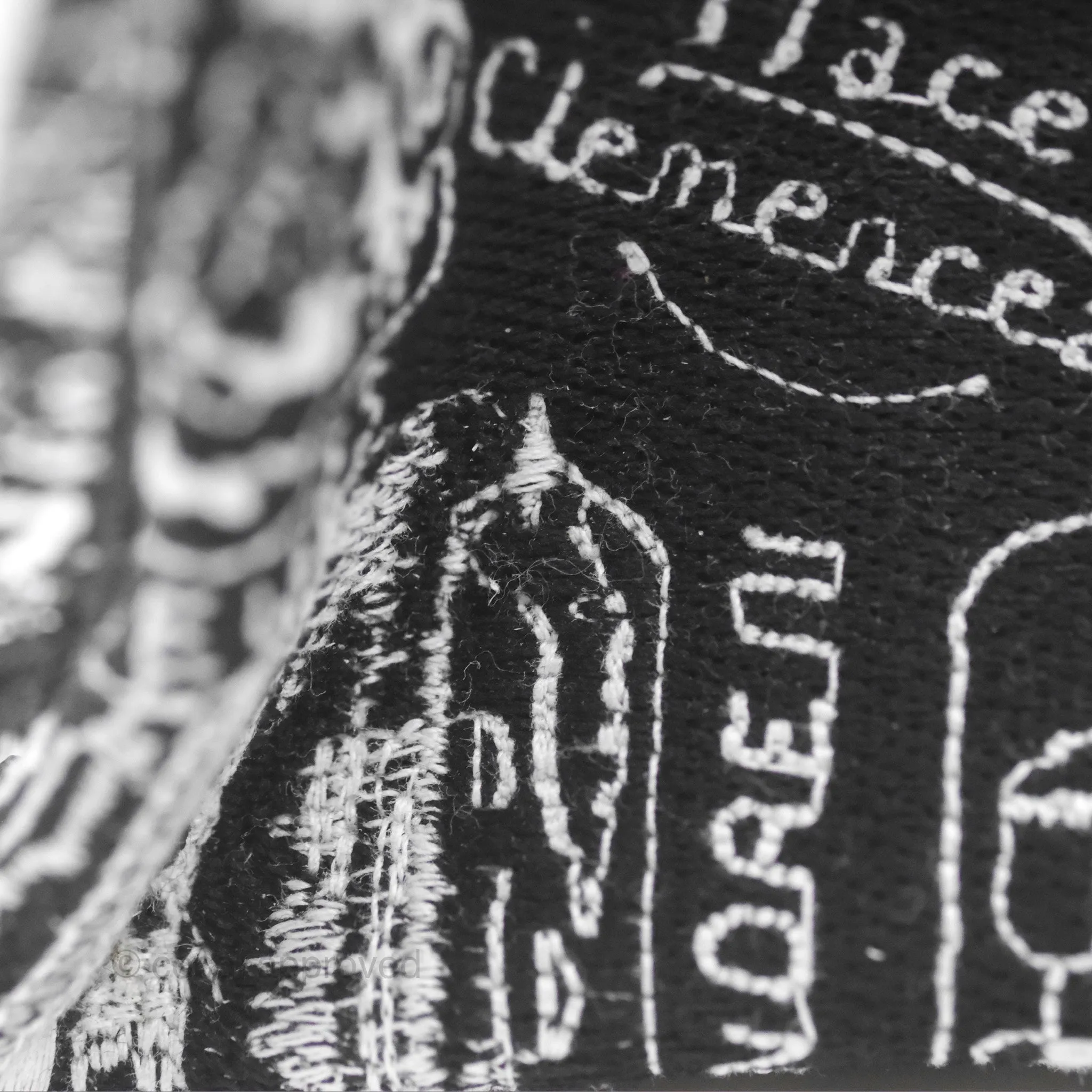 Christian Dior Large Dior Black and White Plan de Paris Embroidery Book Tote
