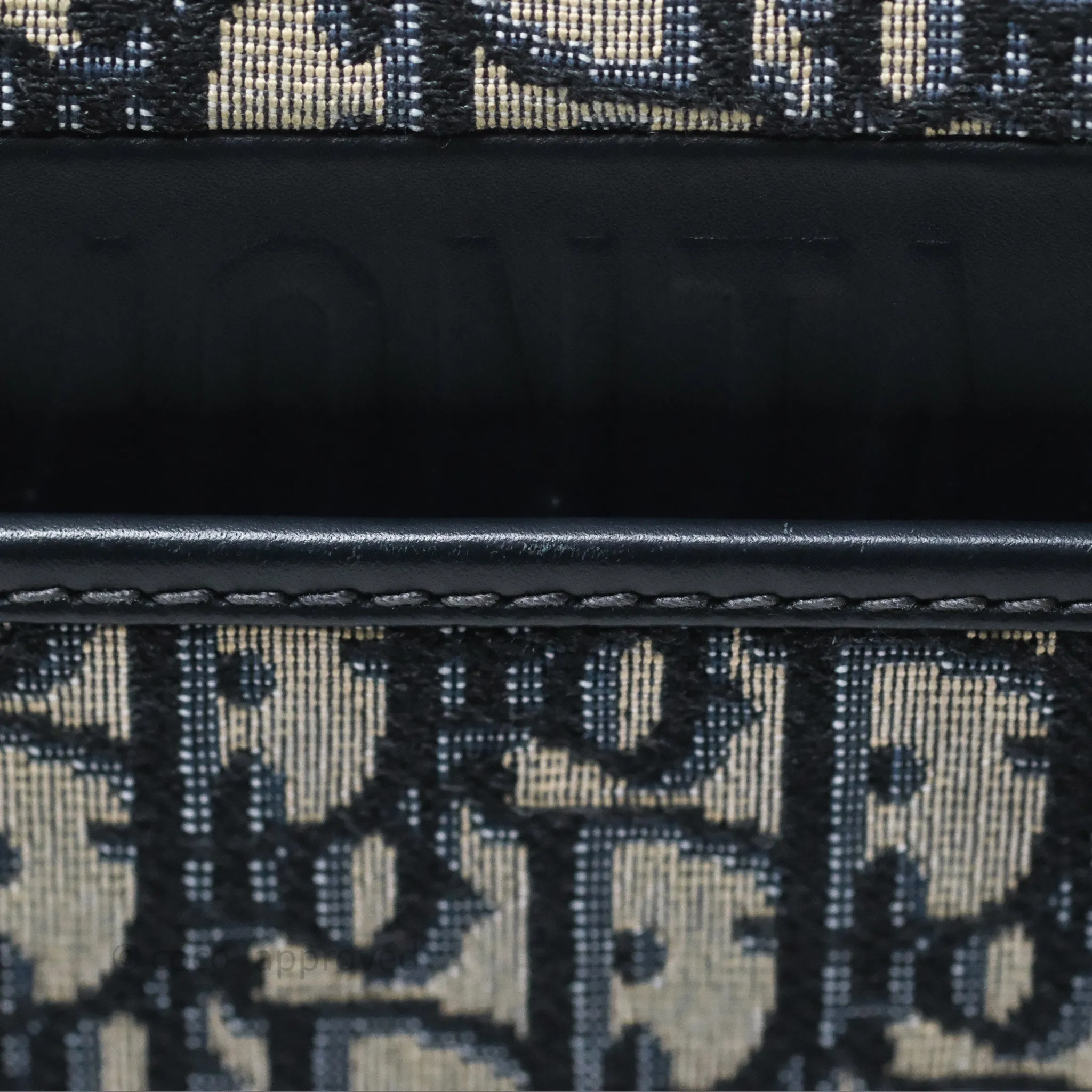 Christian Dior Medium Bobby Bag Blue Oblique Jacquard Canvas