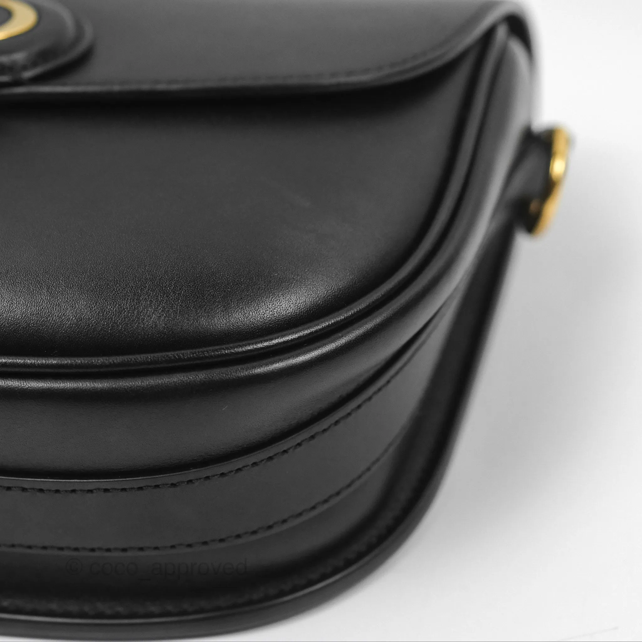Christian Dior Medium Bobby Flap Black Box Calfskin