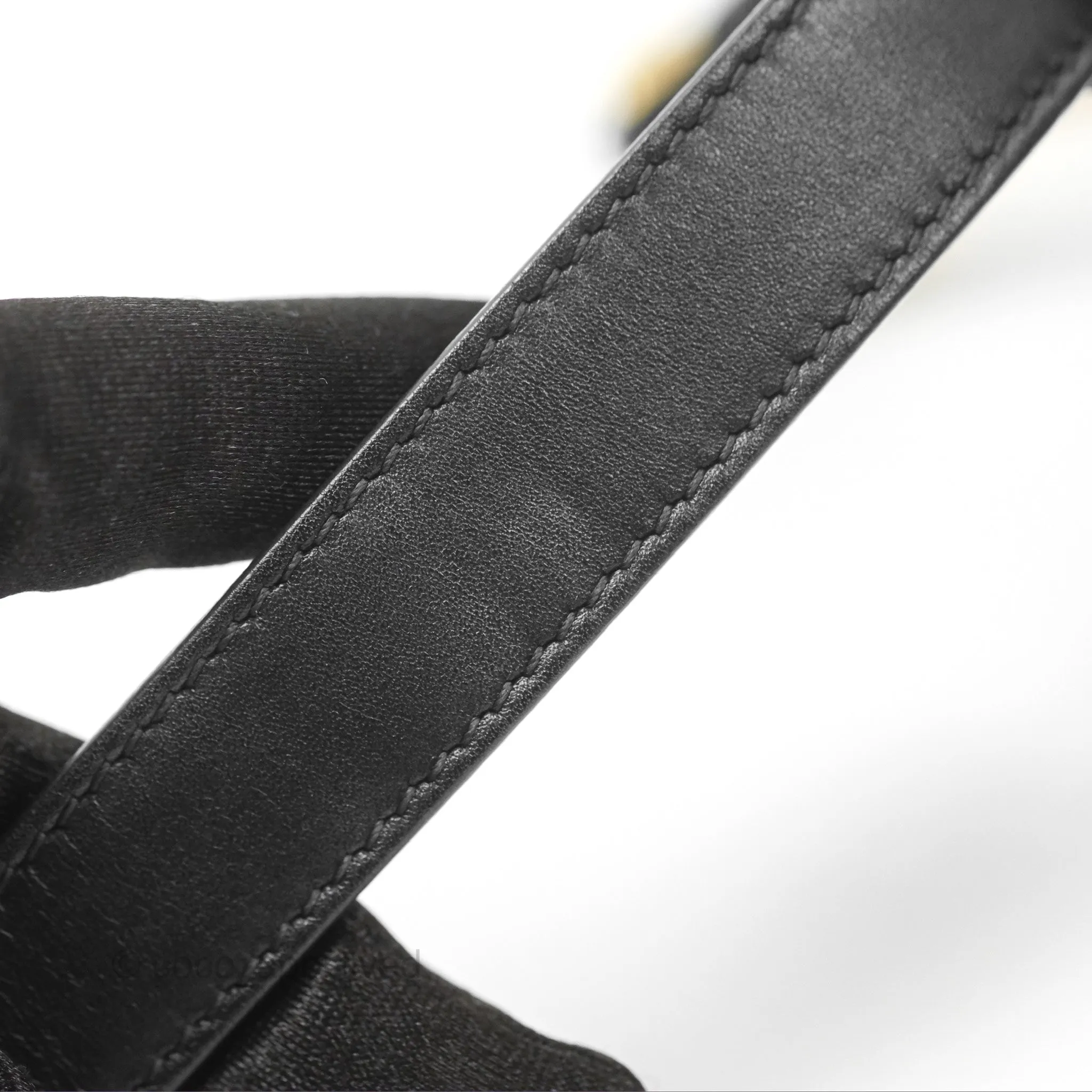 Christian Dior Medium Bobby Flap Black Box Calfskin