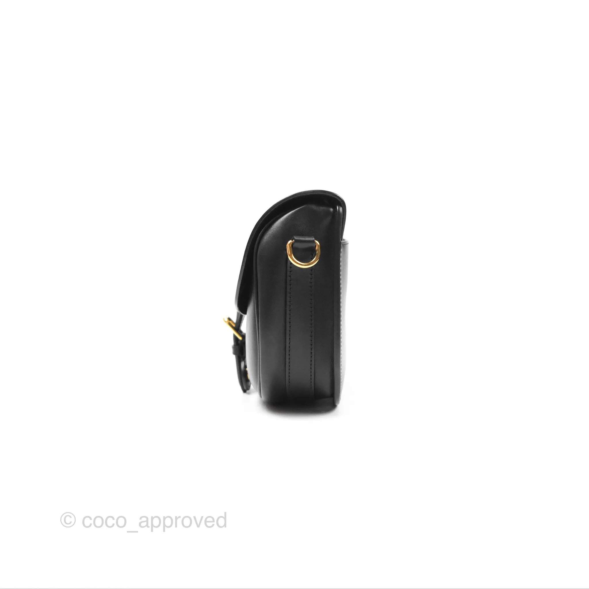 Christian Dior Medium Bobby Flap Black Box Calfskin