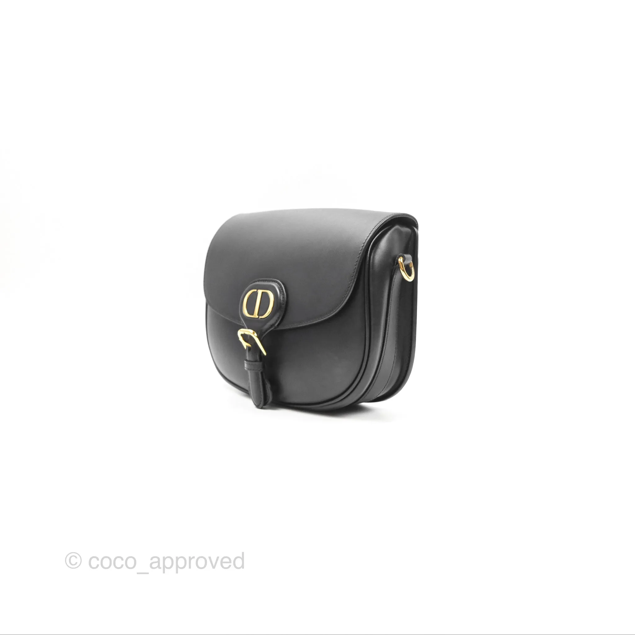 Christian Dior Medium Bobby Flap Black Box Calfskin