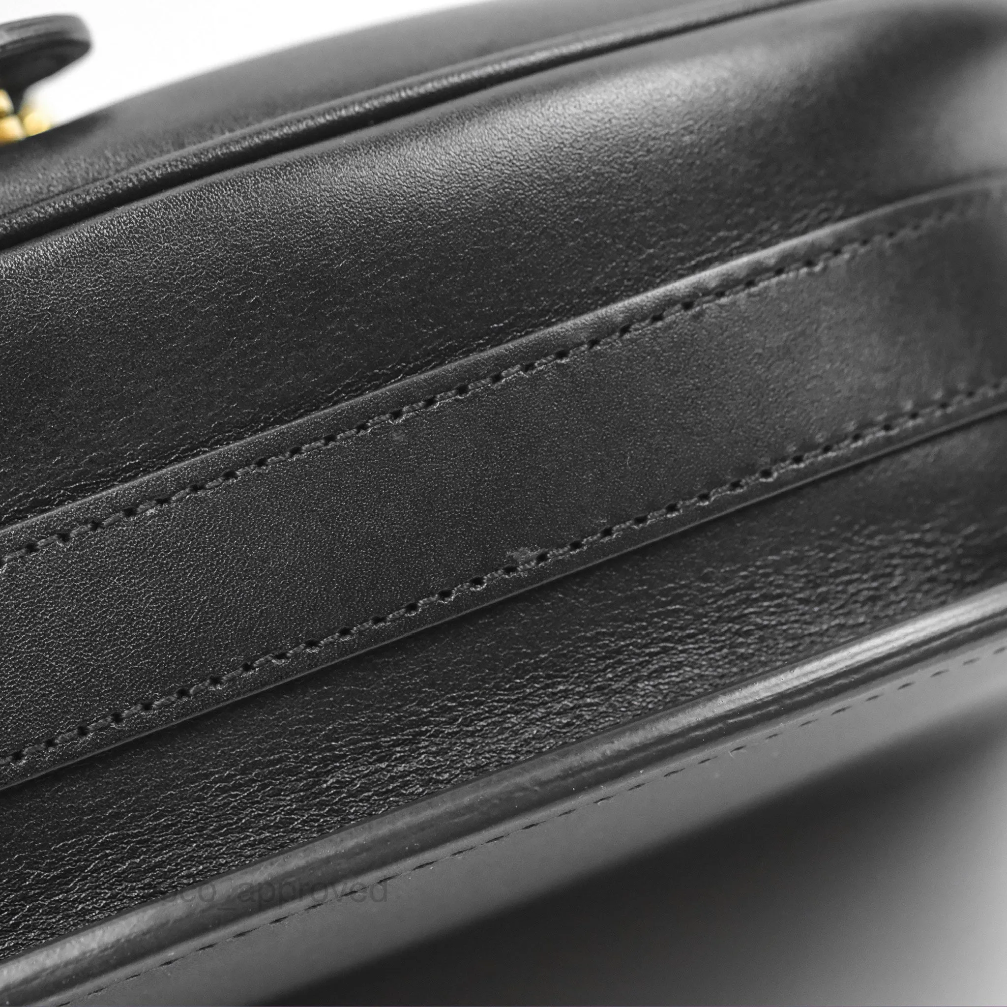 Christian Dior Medium Bobby Flap Black Box Calfskin