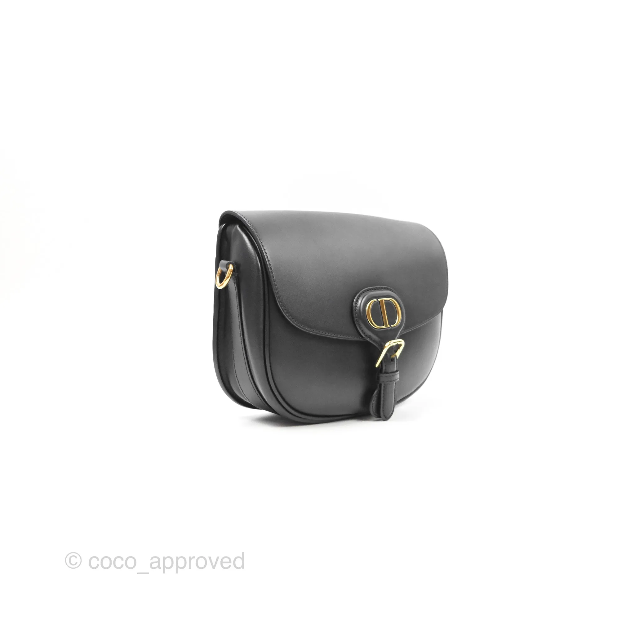 Christian Dior Medium Bobby Flap Black Box Calfskin