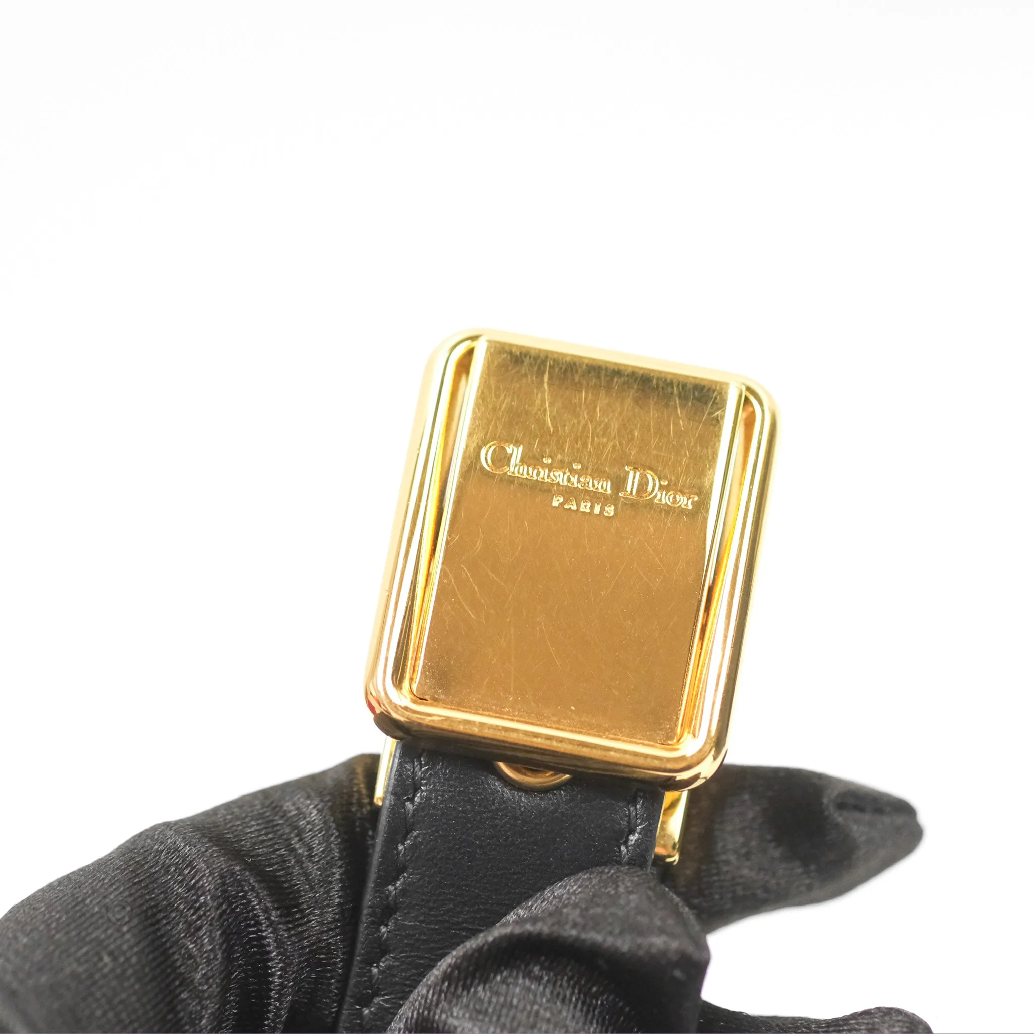 Christian Dior Medium Bobby Flap Black Box Calfskin