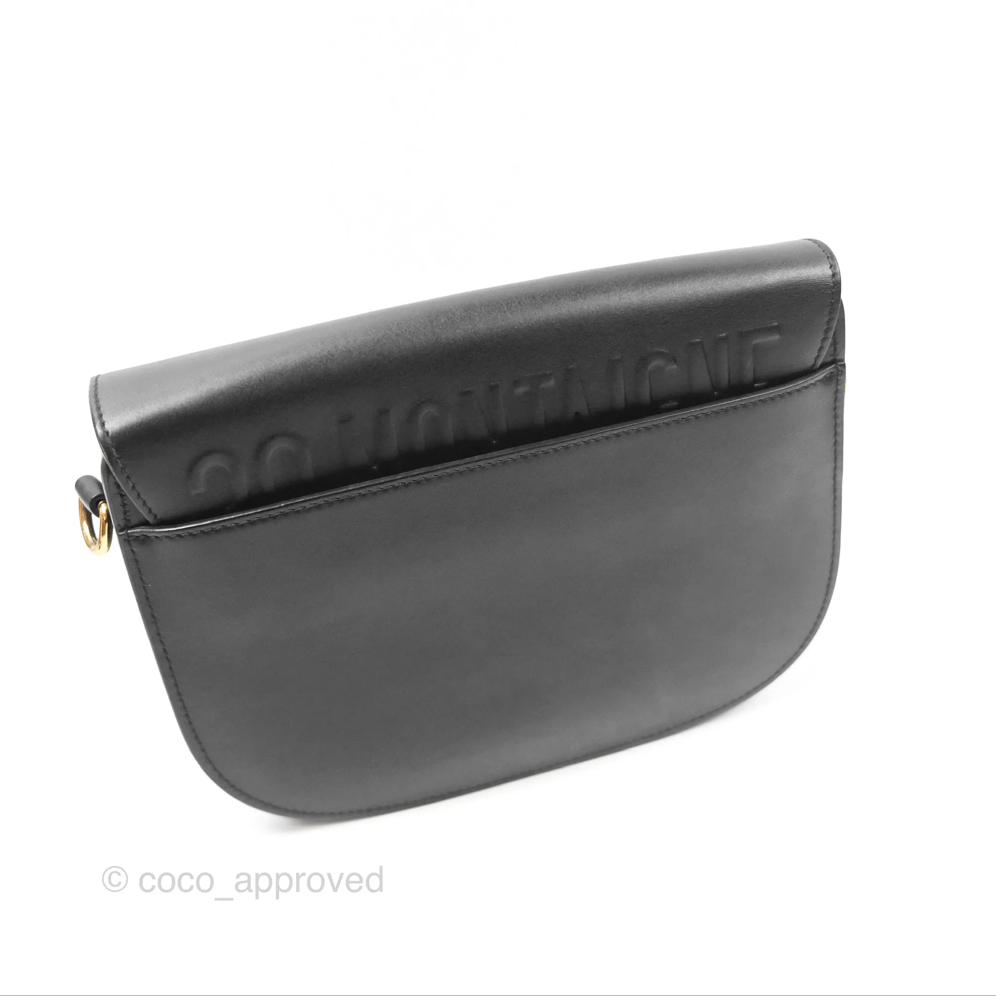 Christian Dior Medium Bobby Flap Black Box Calfskin