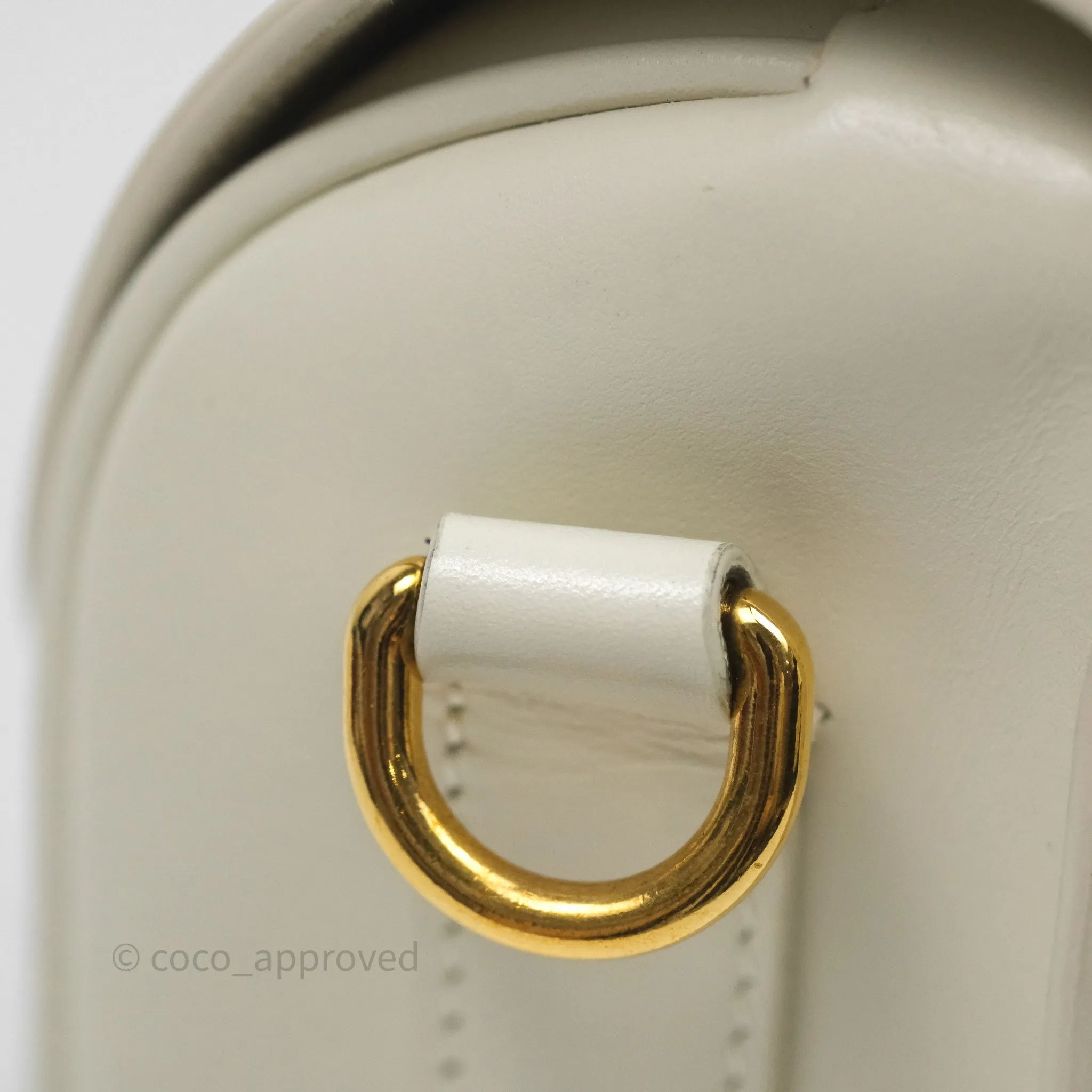 Christian Dior Medium Bobby Flap White Box Calfskin