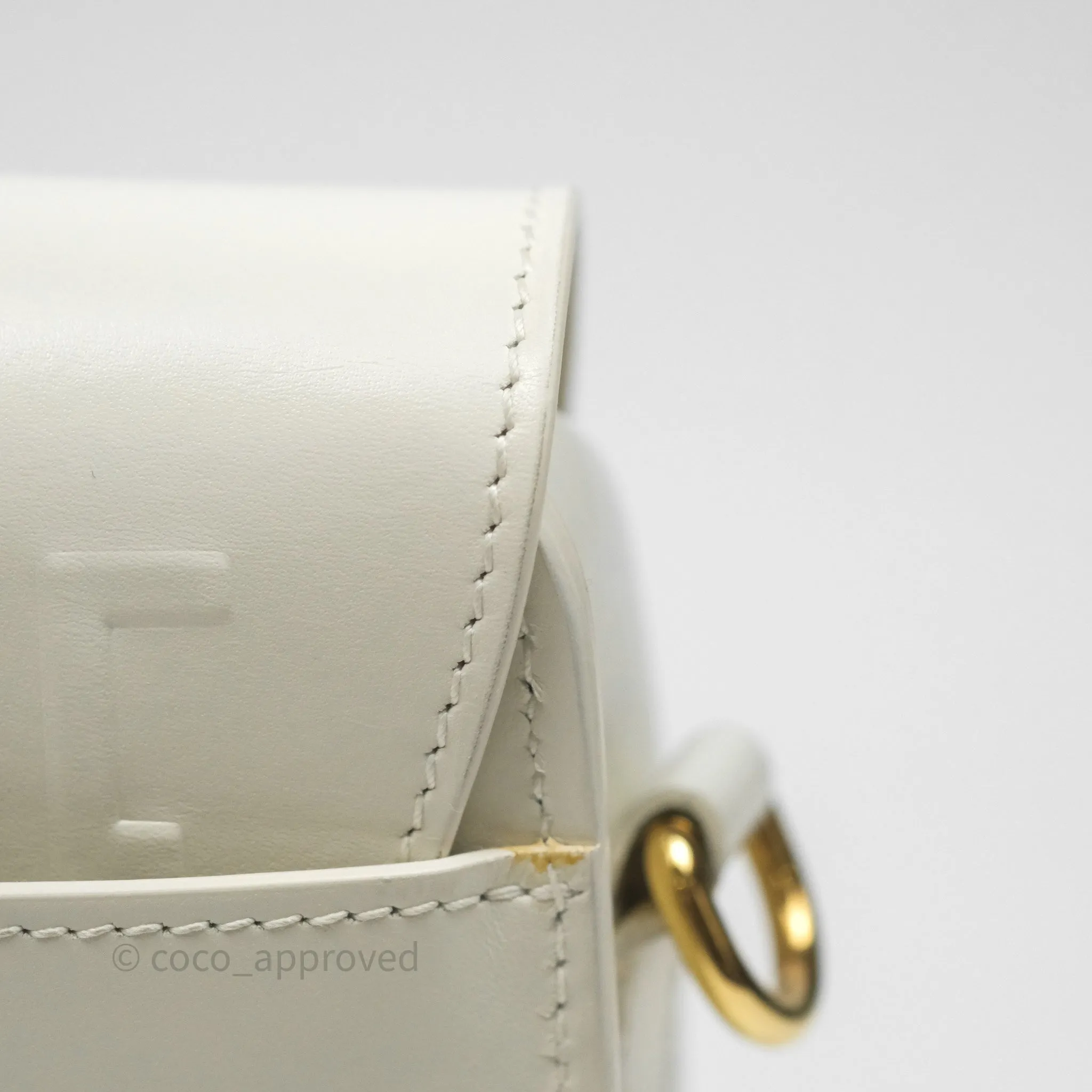 Christian Dior Medium Bobby Flap White Box Calfskin