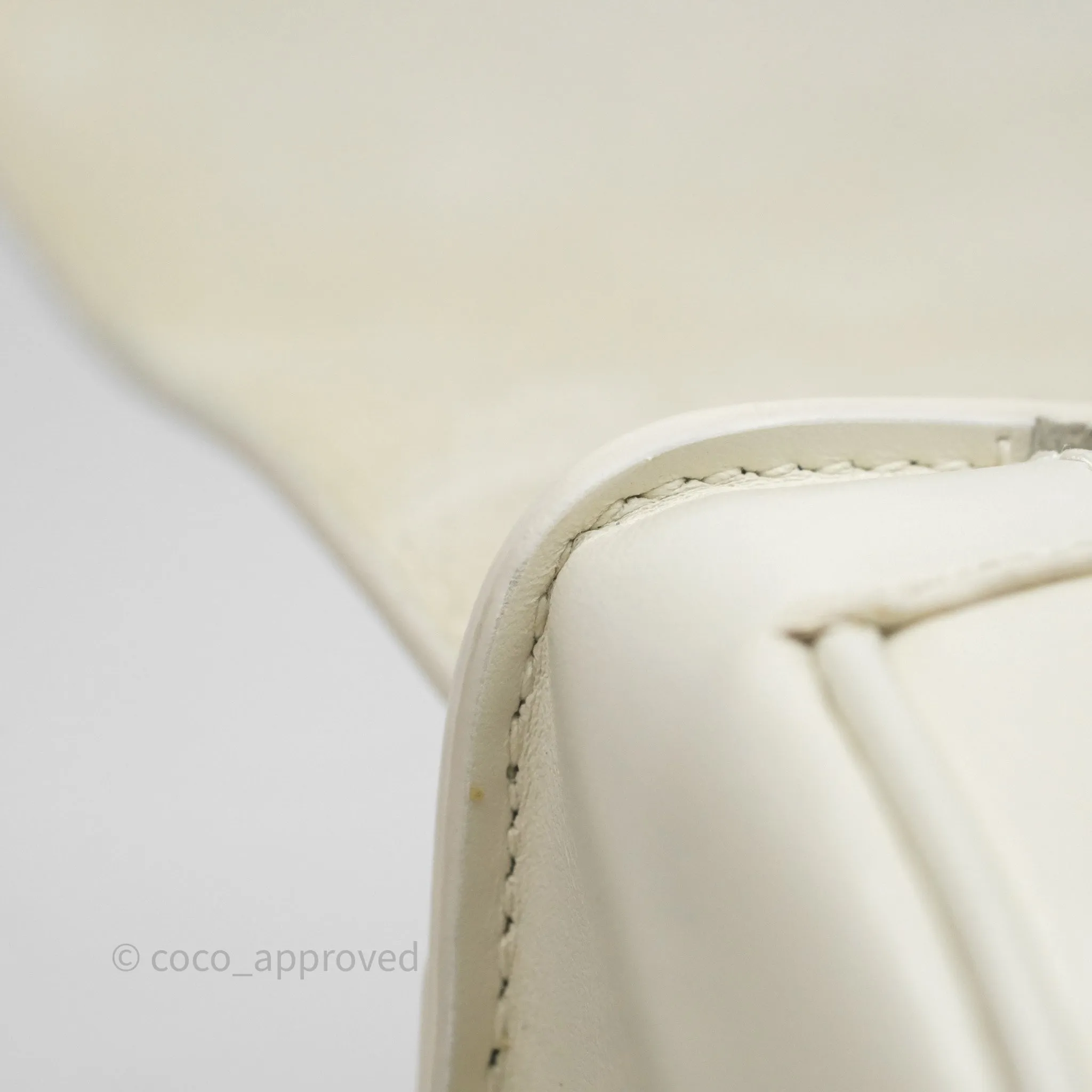Christian Dior Medium Bobby Flap White Box Calfskin