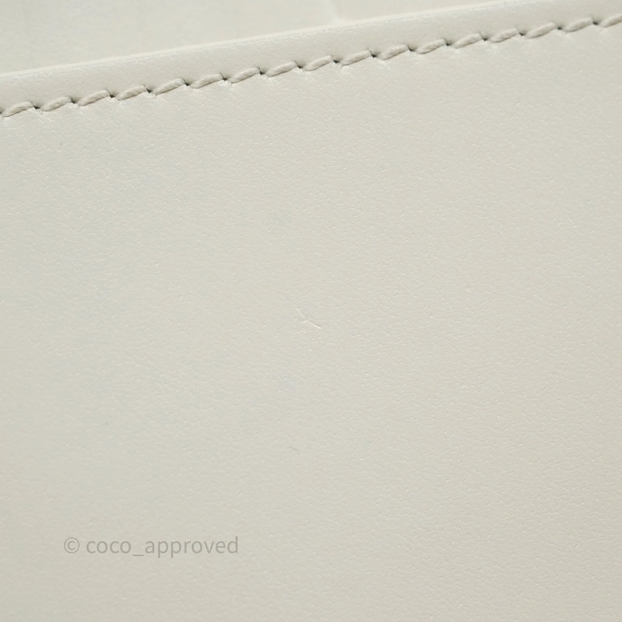 Christian Dior Medium Bobby Flap White Box Calfskin