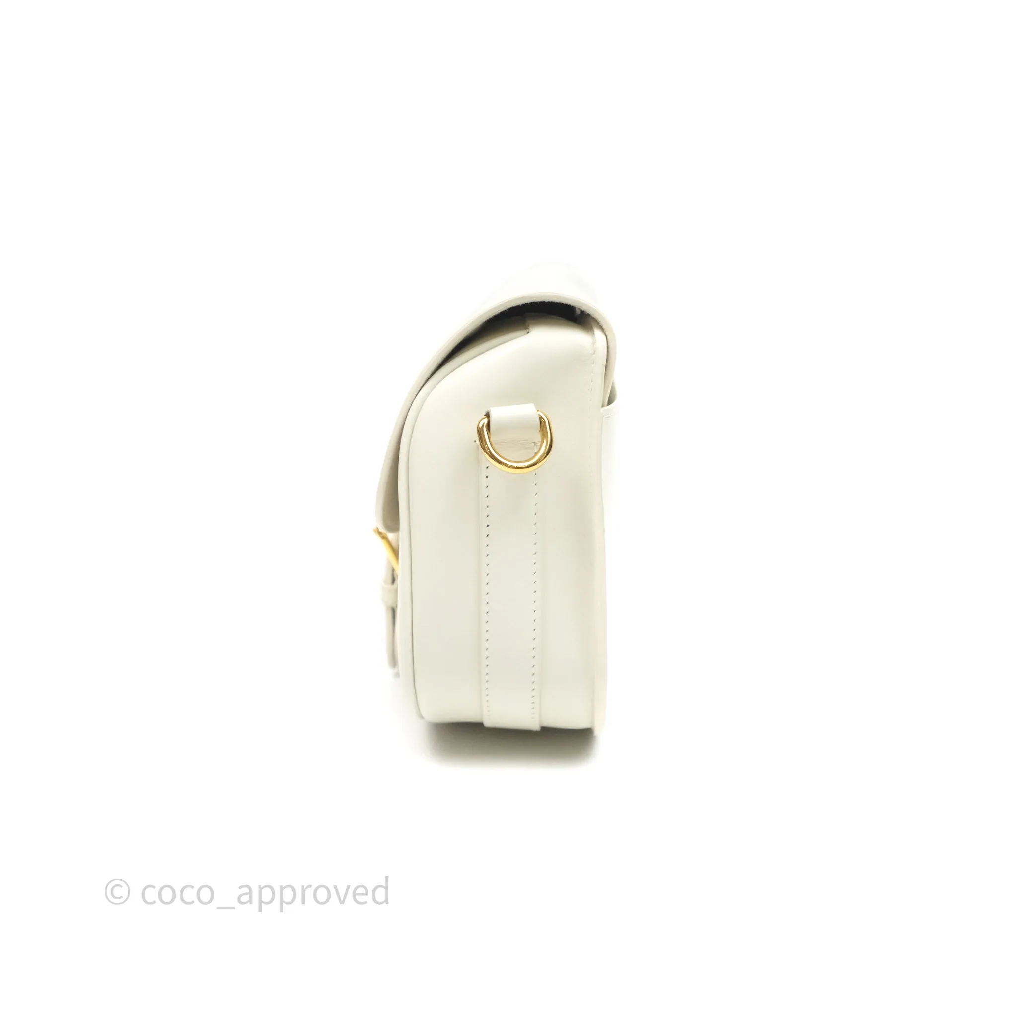 Christian Dior Medium Bobby Flap White Box Calfskin