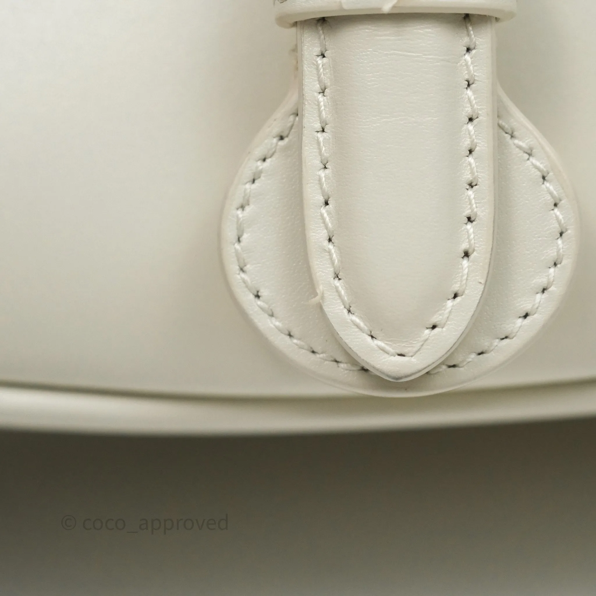 Christian Dior Medium Bobby Flap White Box Calfskin