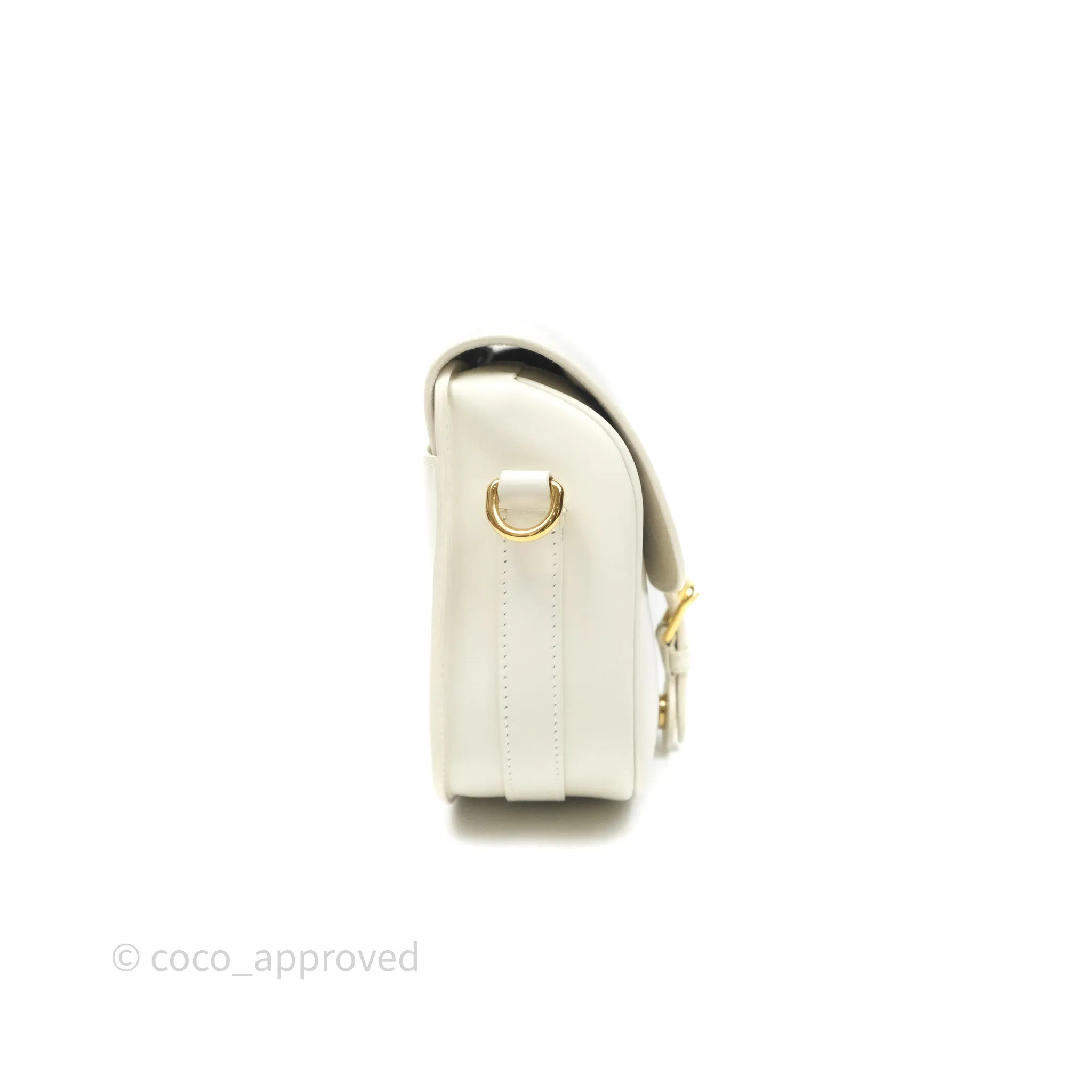 Christian Dior Medium Bobby Flap White Box Calfskin
