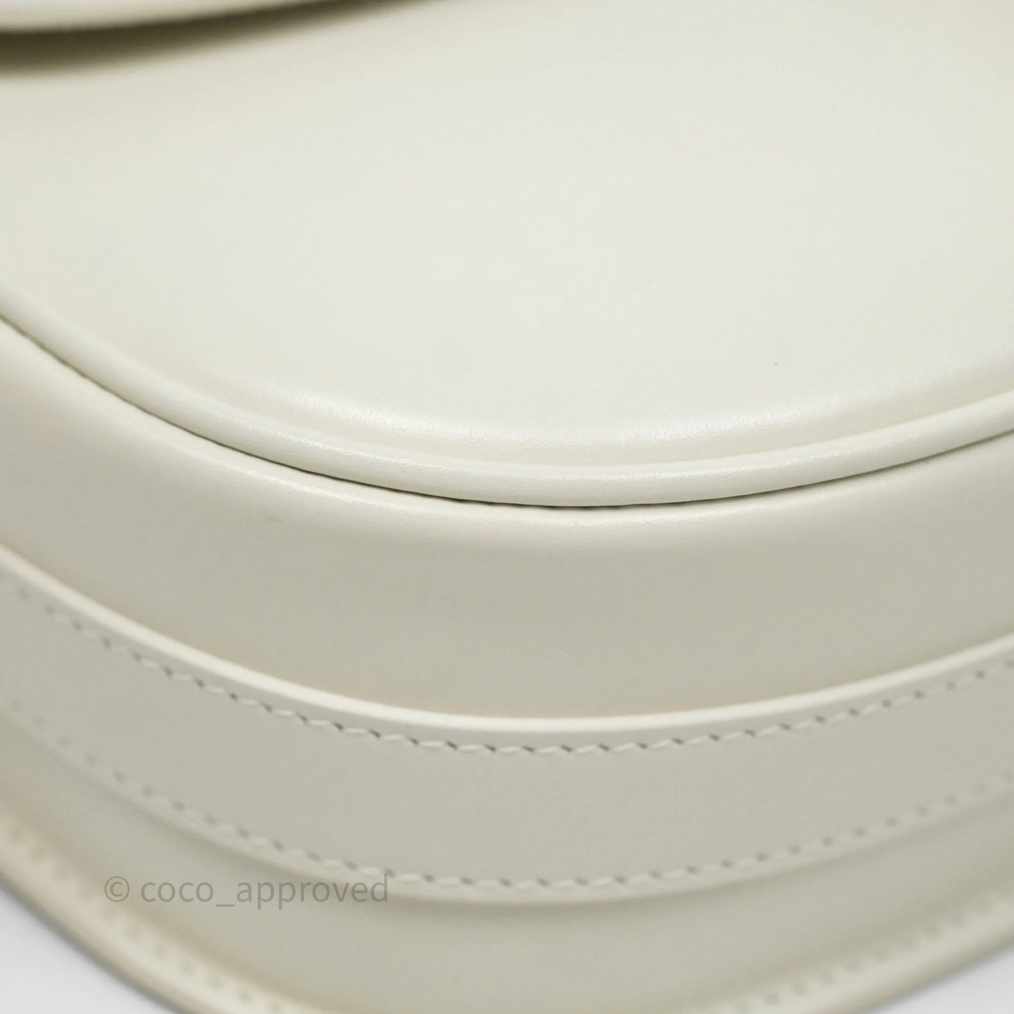 Christian Dior Medium Bobby Flap White Box Calfskin