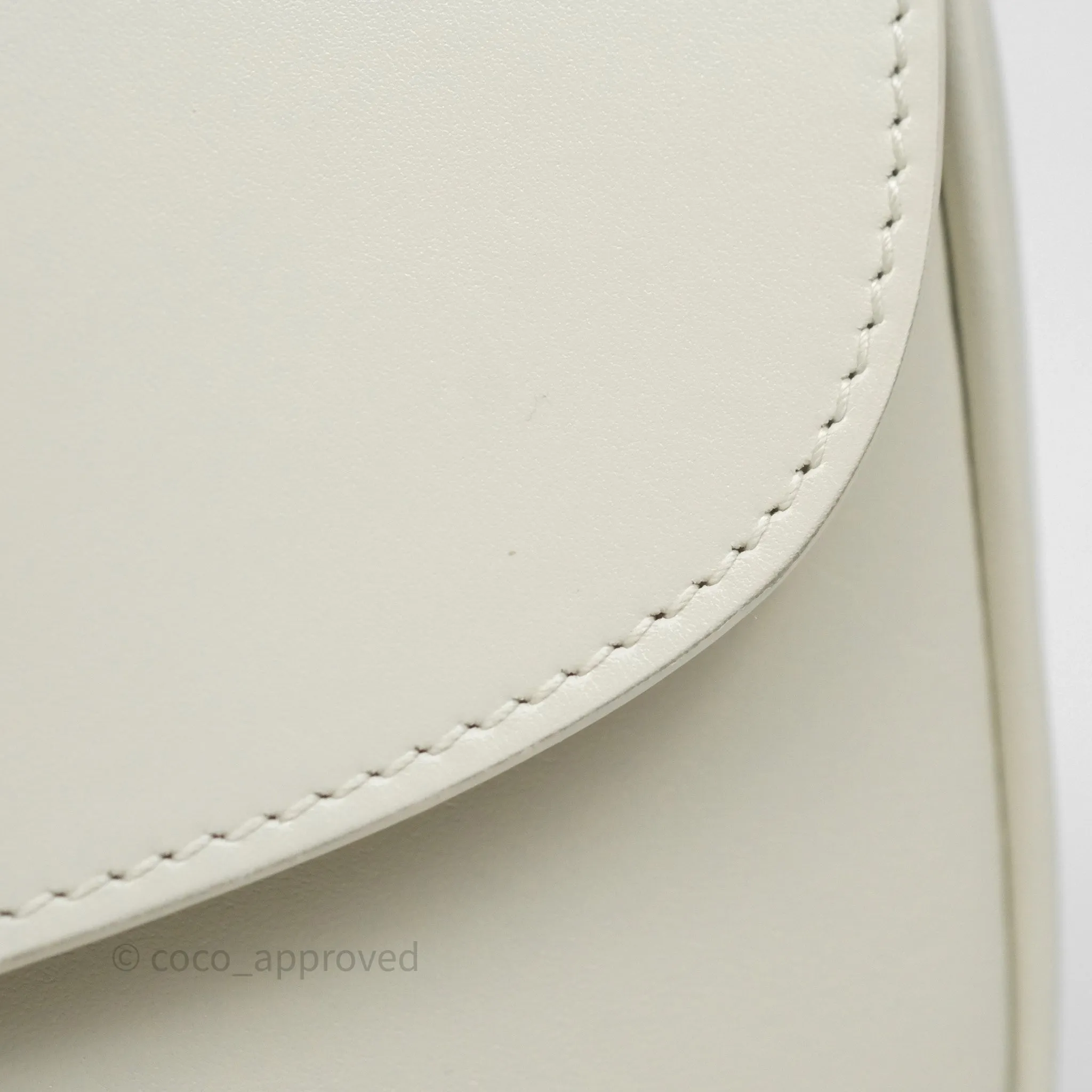 Christian Dior Medium Bobby Flap White Box Calfskin