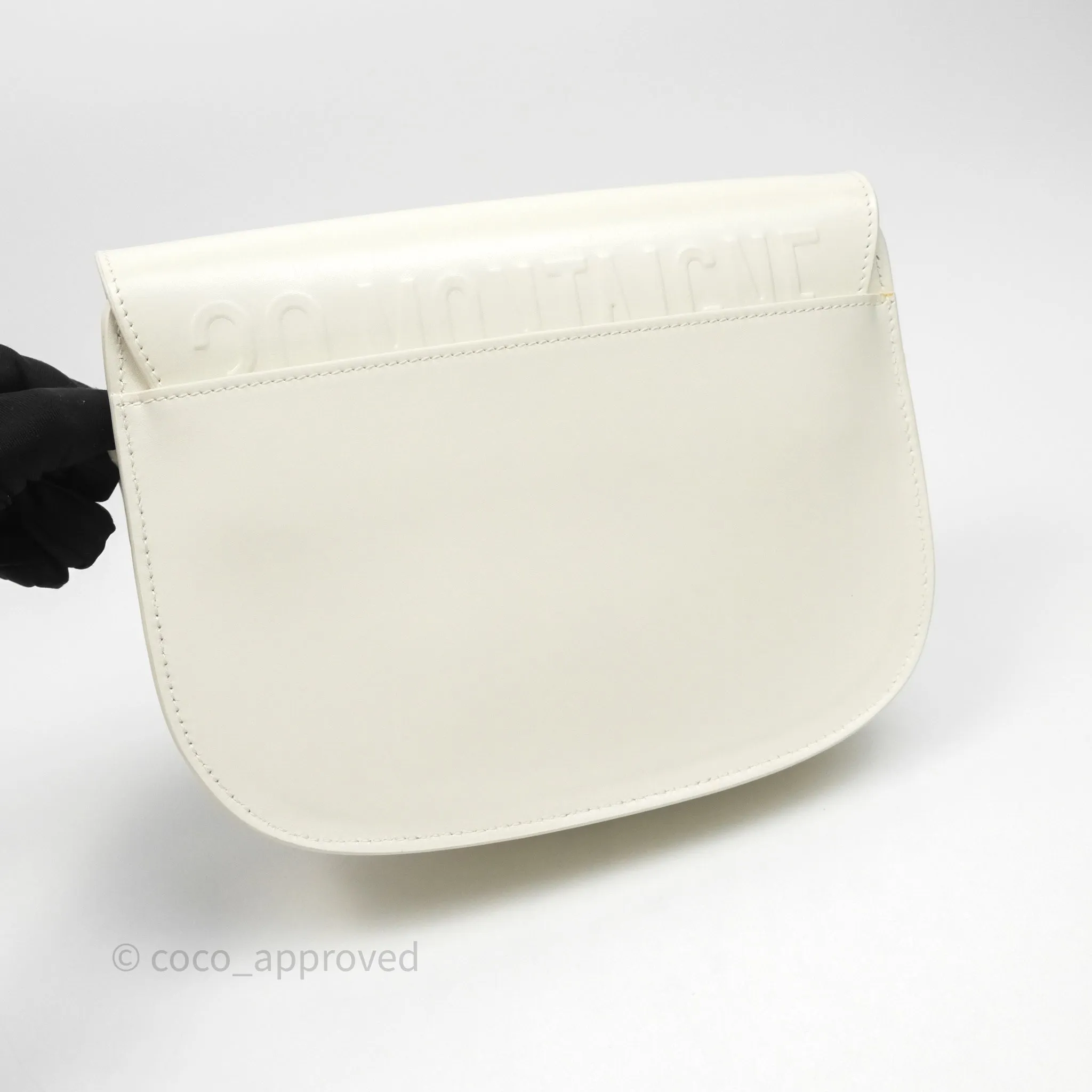 Christian Dior Medium Bobby Flap White Box Calfskin